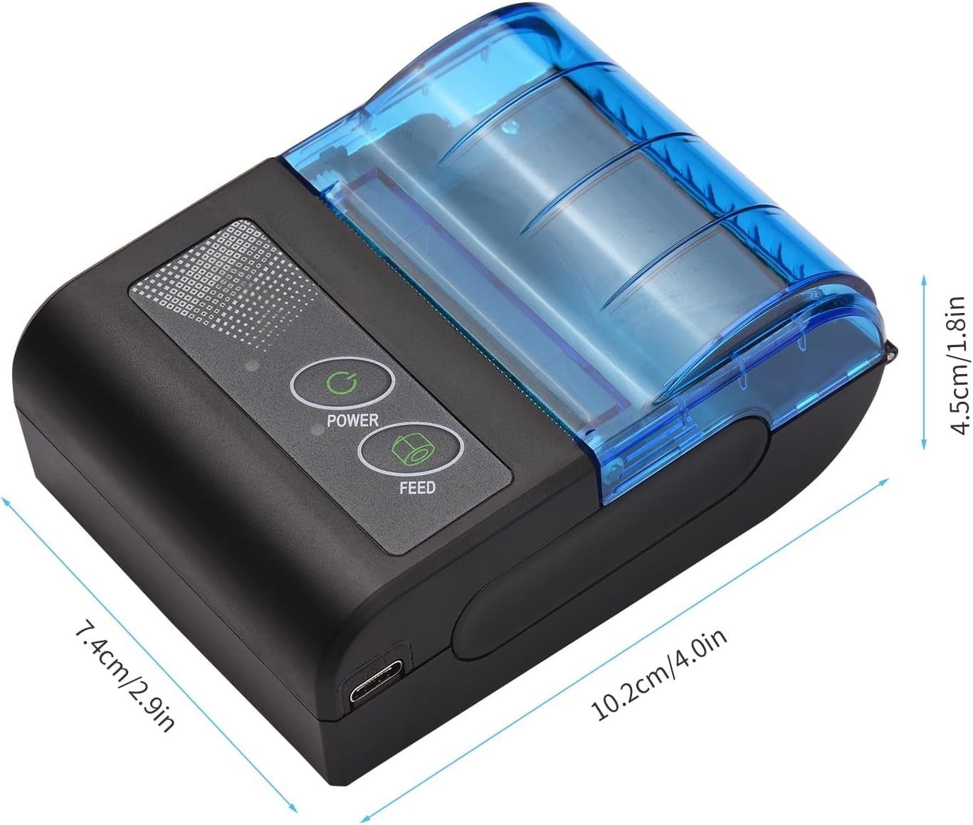 Receipt Printer, Portable Mini Thermal Receipt Printers USB Receipt Bill Tick...