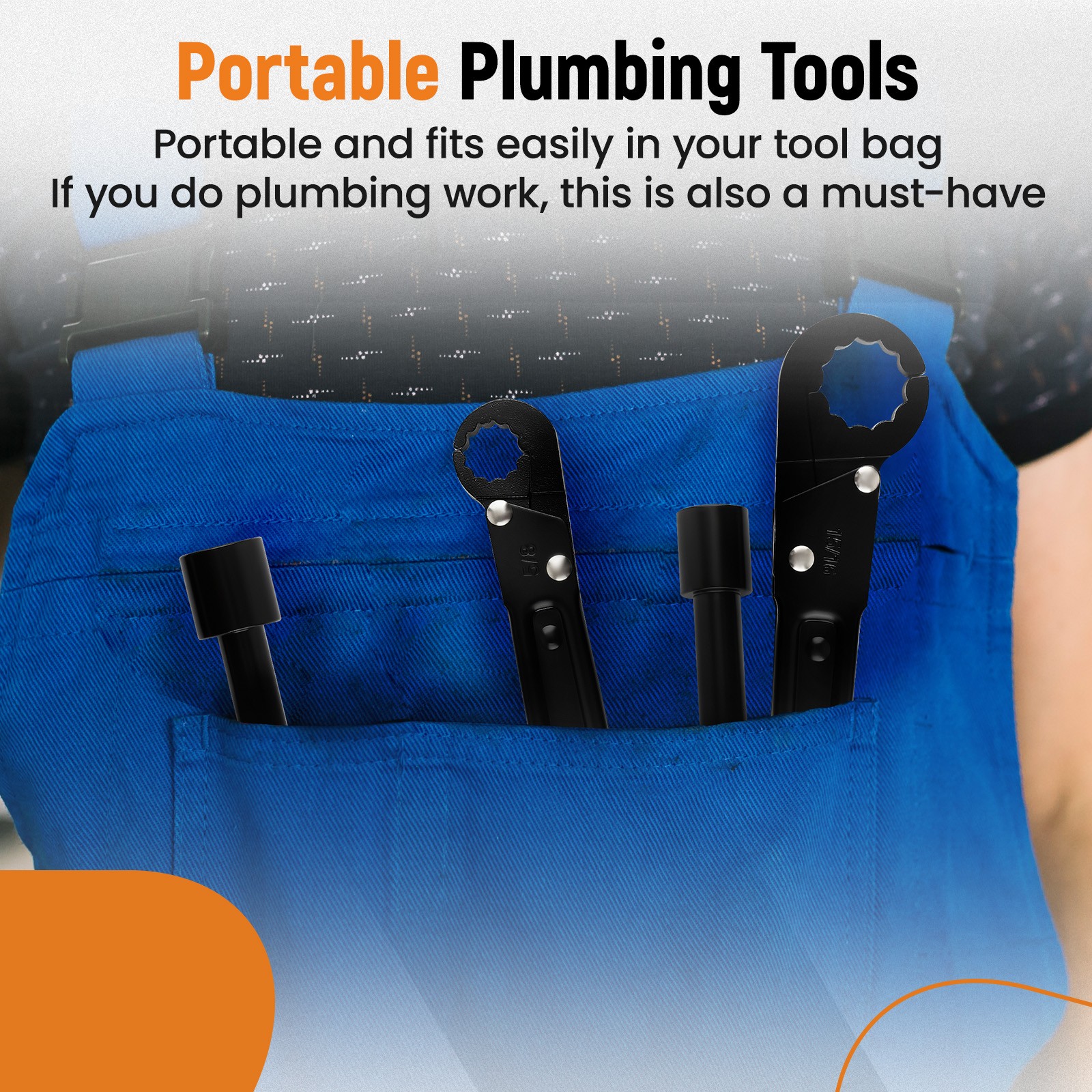 Plumbing Tools Angle Stop Angle-on Wrench Kit for Profession Plumber Wrench Kit