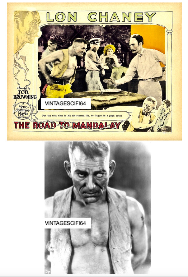 THE ROAD TO MANDALAY 1926 LON CHANEY SR SILENT HORROR MOVIE PHOTOS LOT SOJIN