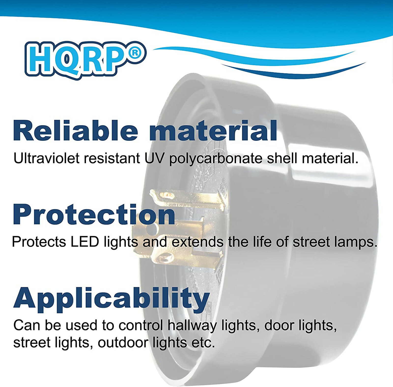 2-Pack Photocell Sensor Shorting Cap Outdoor Light Switch Short Circuit Cap