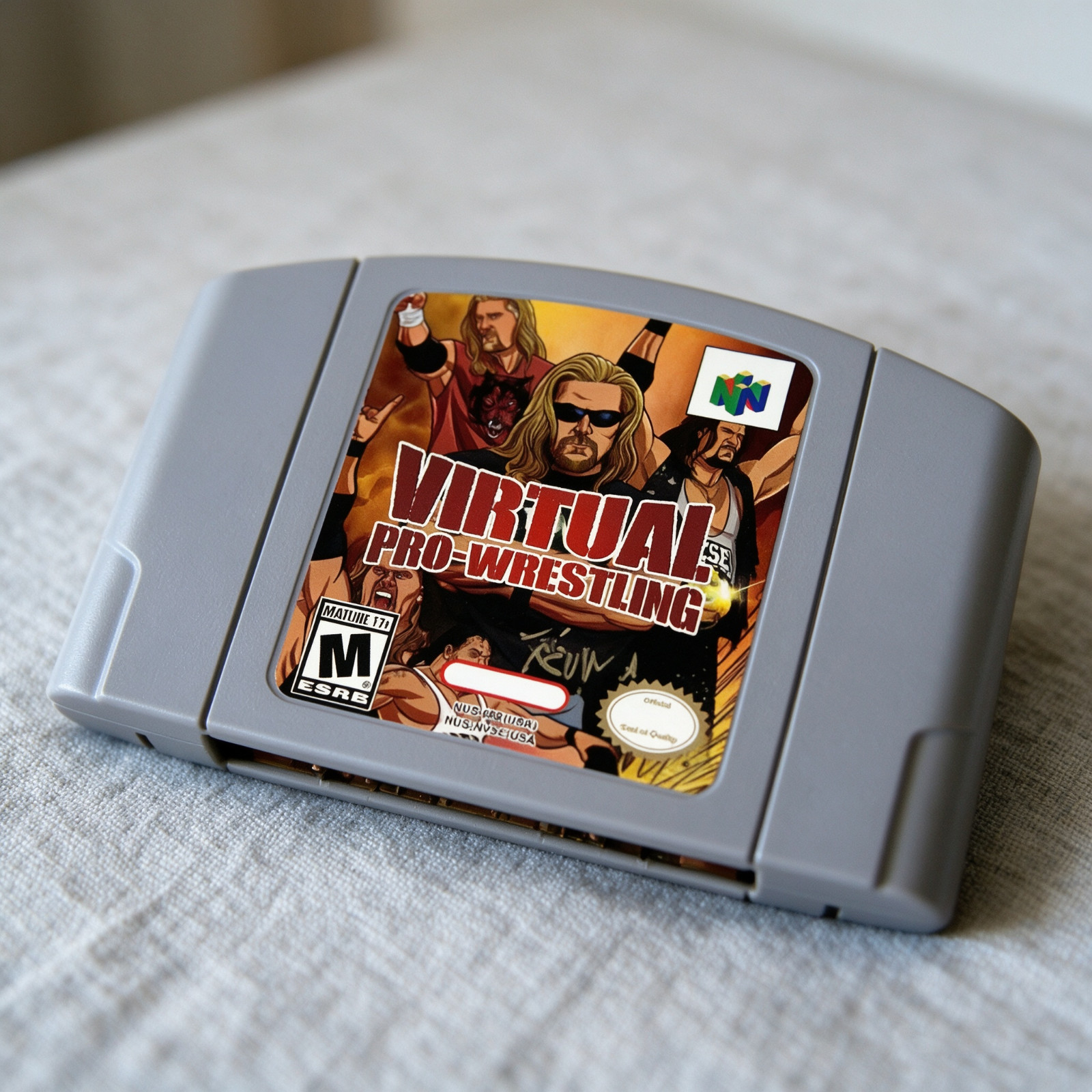 N64 Video Games Virtual Pro Wrestling Salvo