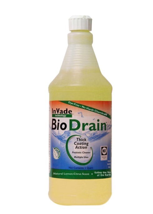 32 oz InVade Bio Drain Gel Control Drain & Fruit Flies , Odors "Sugar Snake" etc