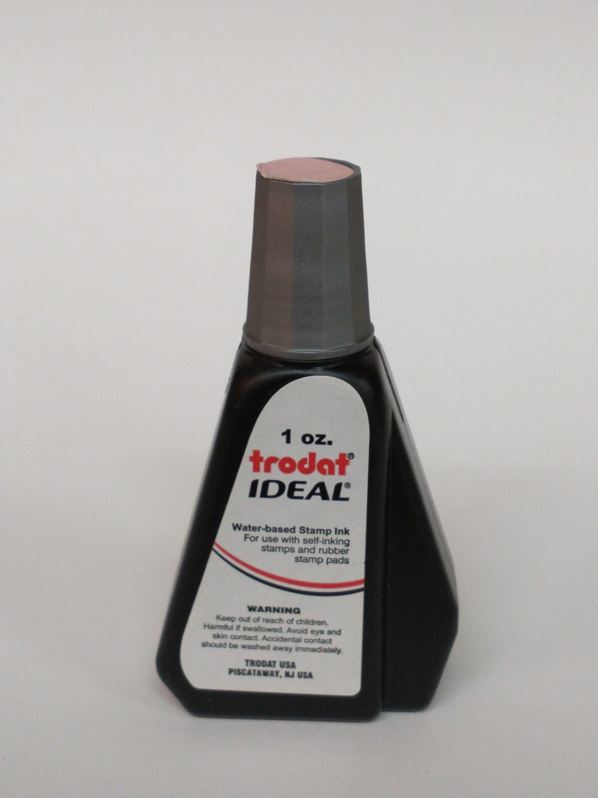 Trodat IDEAL 1oz Pink Rubber Stamp Refill Ink for Self Inking Stamps/Stamp Pads