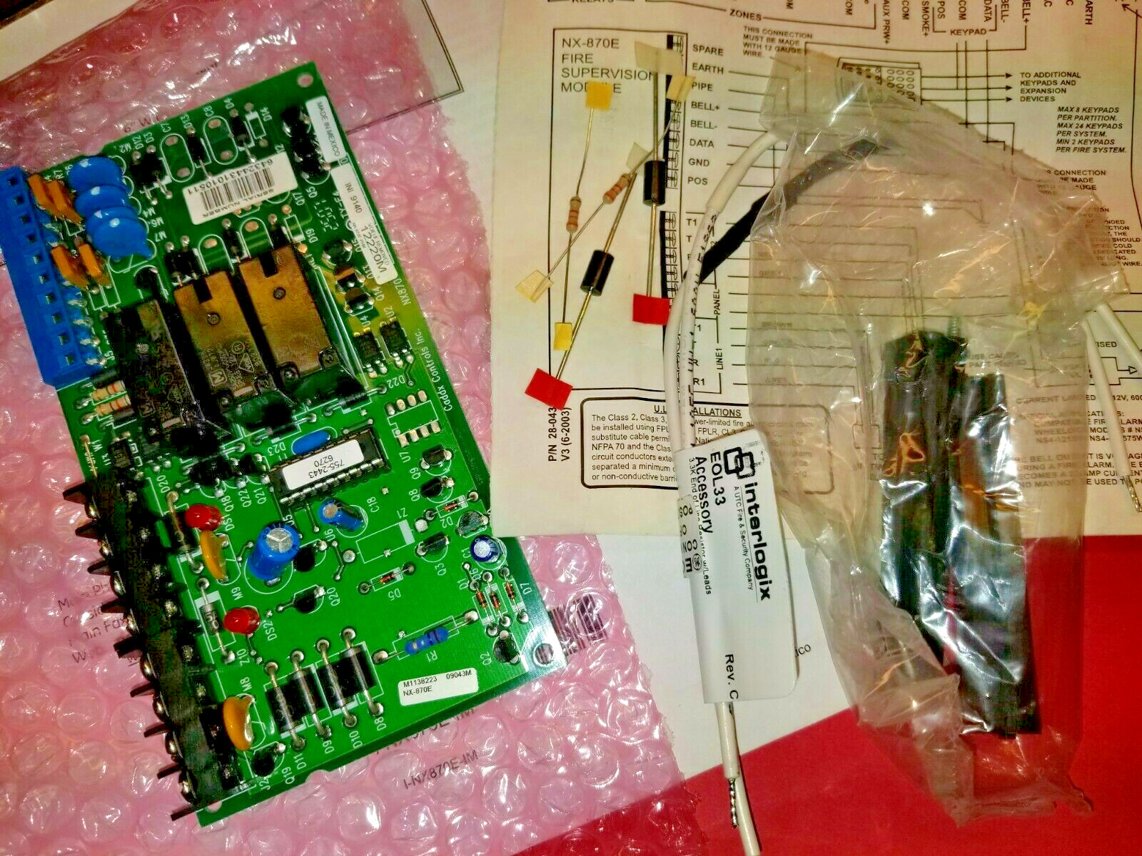 Interlogix GE Security NX-870E Dual Dialer Module for NX-8-CF & NX-8E-CF Fire