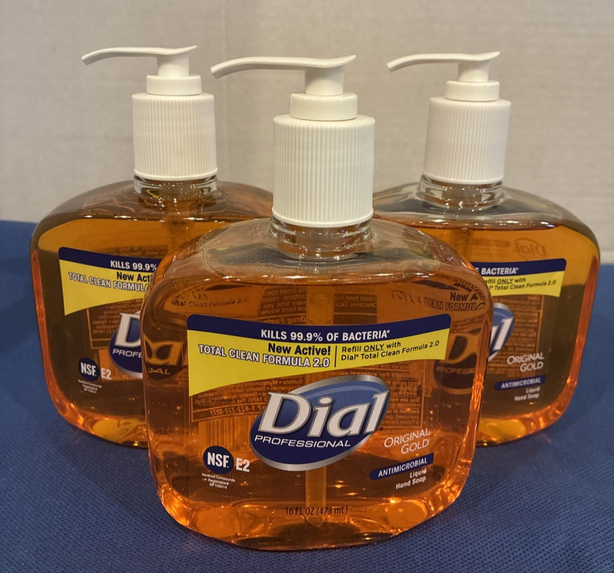 Dial 80790,  Gold Antimicrobial Soap Floral Fragrance 16oz Pump Bottle, Lot of 3