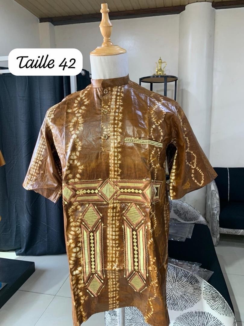 Sahelian Dashiki Shirt for Men, Multiple Colors & Sizes 42-50