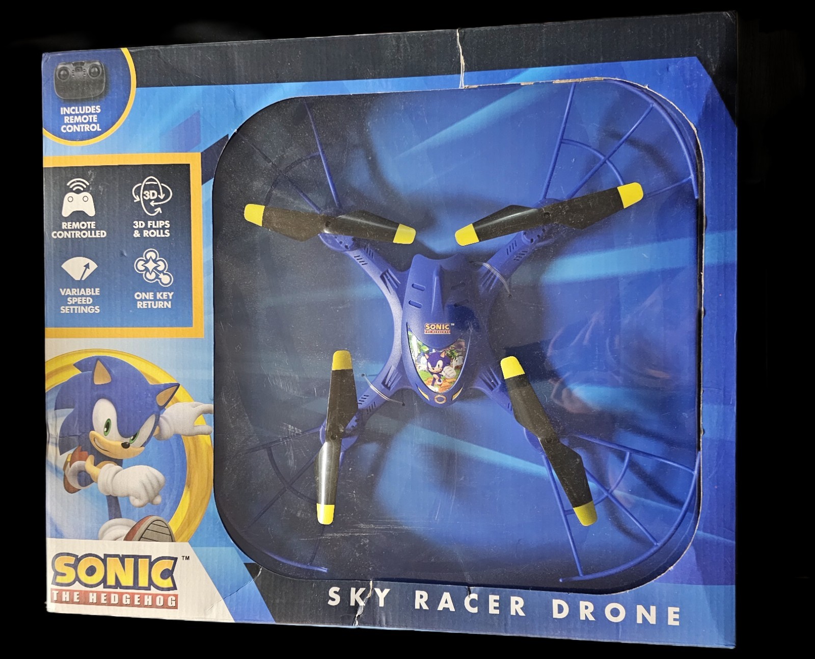 Sakar * Sonic The Hedgehog * Sky Racer Drone * Blue * New *