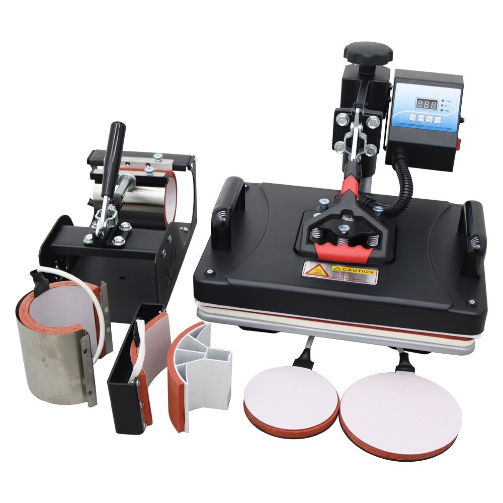 6in1 Multi-function Heat Press Machine Upgraded Multifunctional Professional Di