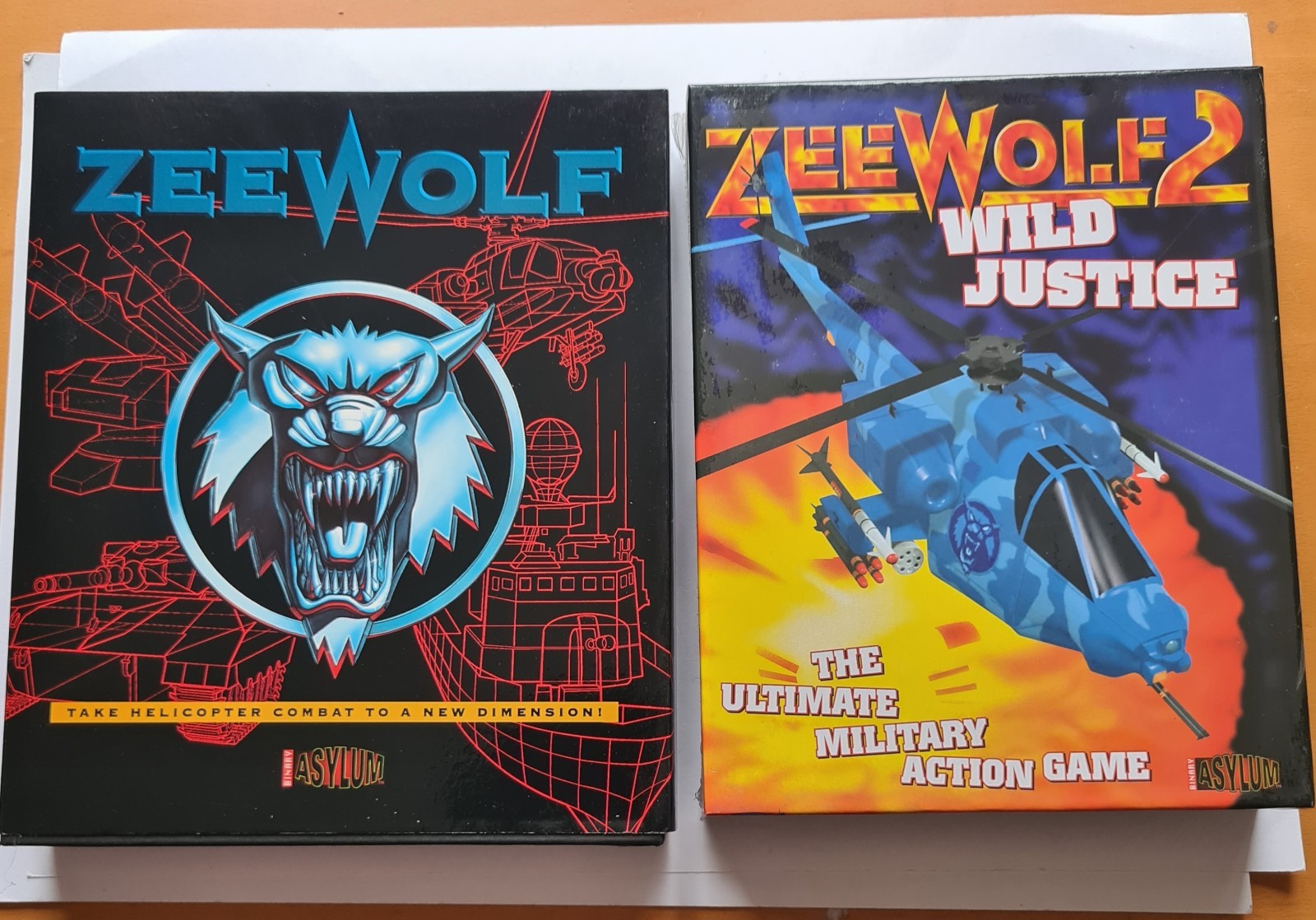 ZEEWOLF AND ZEEWOLF 2 WILD JUSTICE COMMODORE AMIGA  TOTAL GAMER AMIGA RANGE
