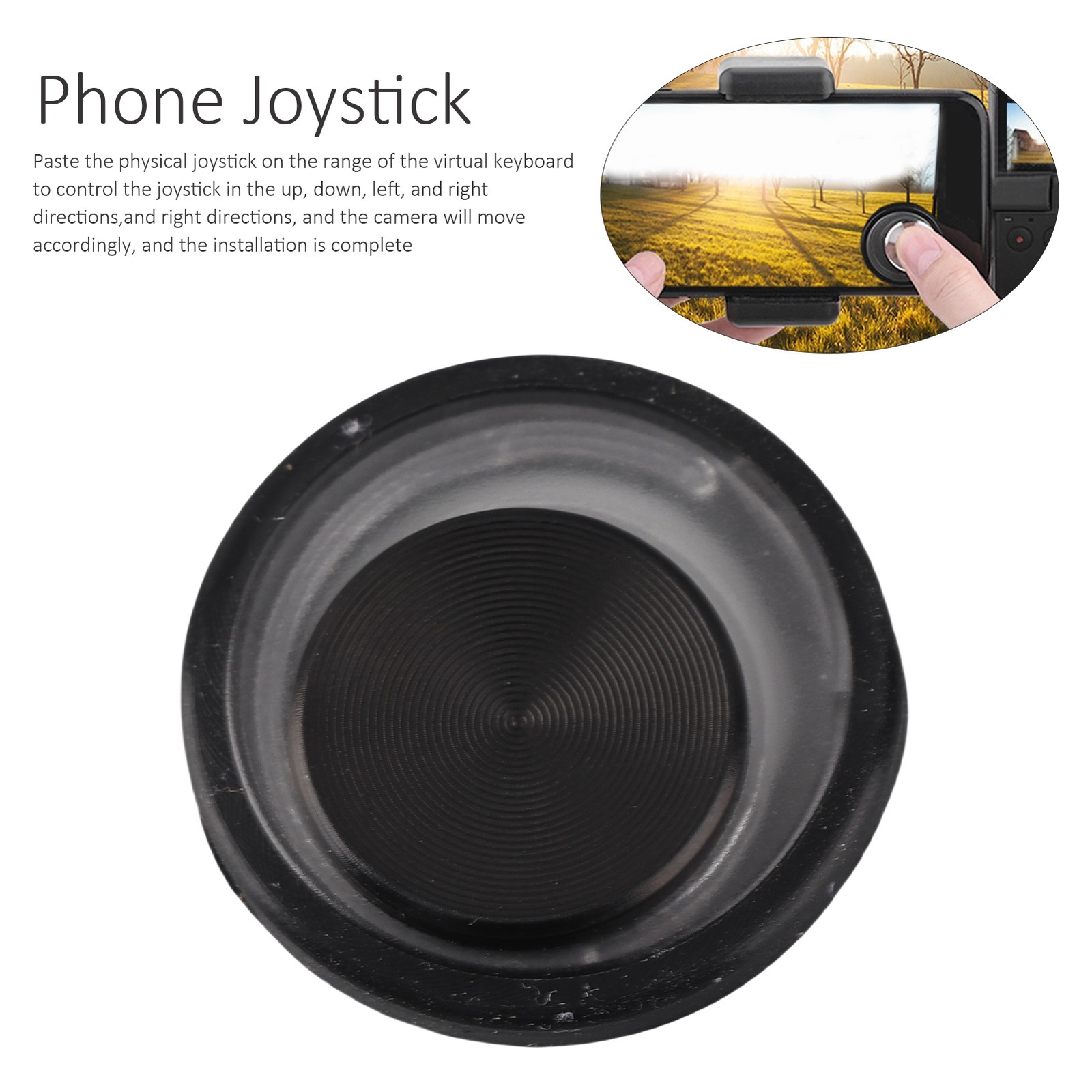 Mobile Phone Touch Screen Suction Cup Controller Round Joystick For OSMO