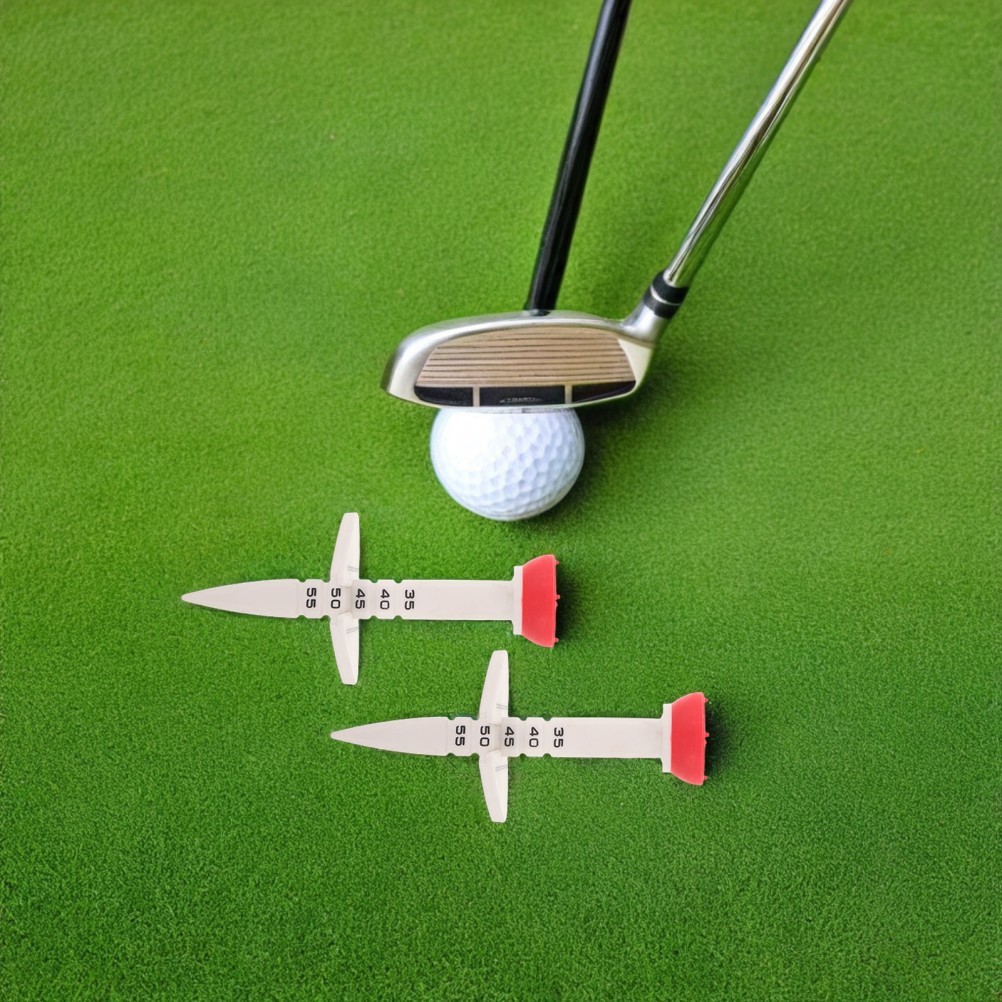 6Pcs Reusable Adjustable Golf Tees Plastic Height Tool for Winter Golf Training