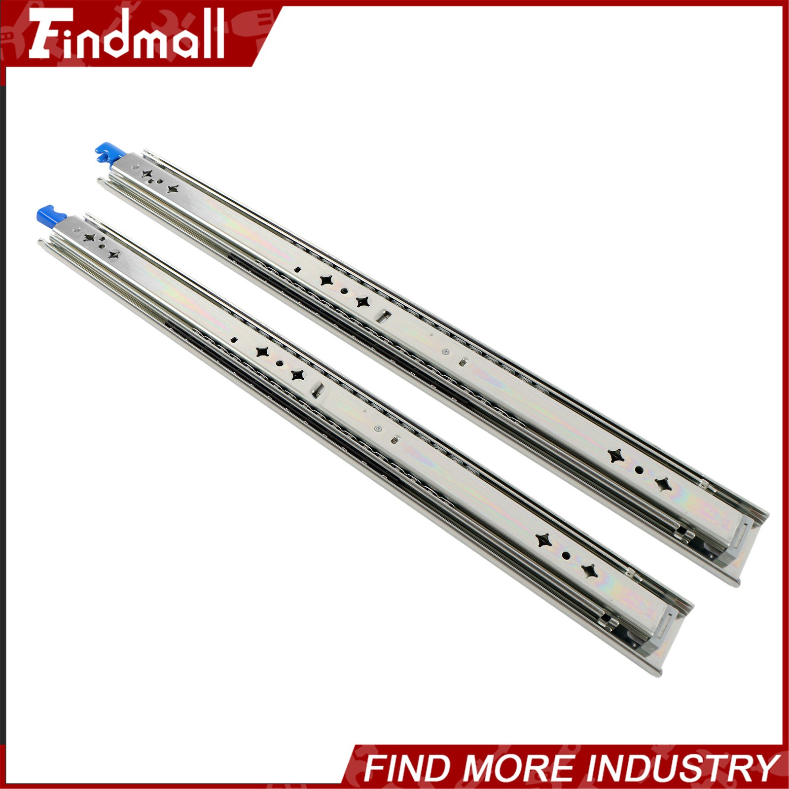 Findmall Heavy Duty 22" Drawer Slides w/Lock 250lb - Full Extension Ball Bearing