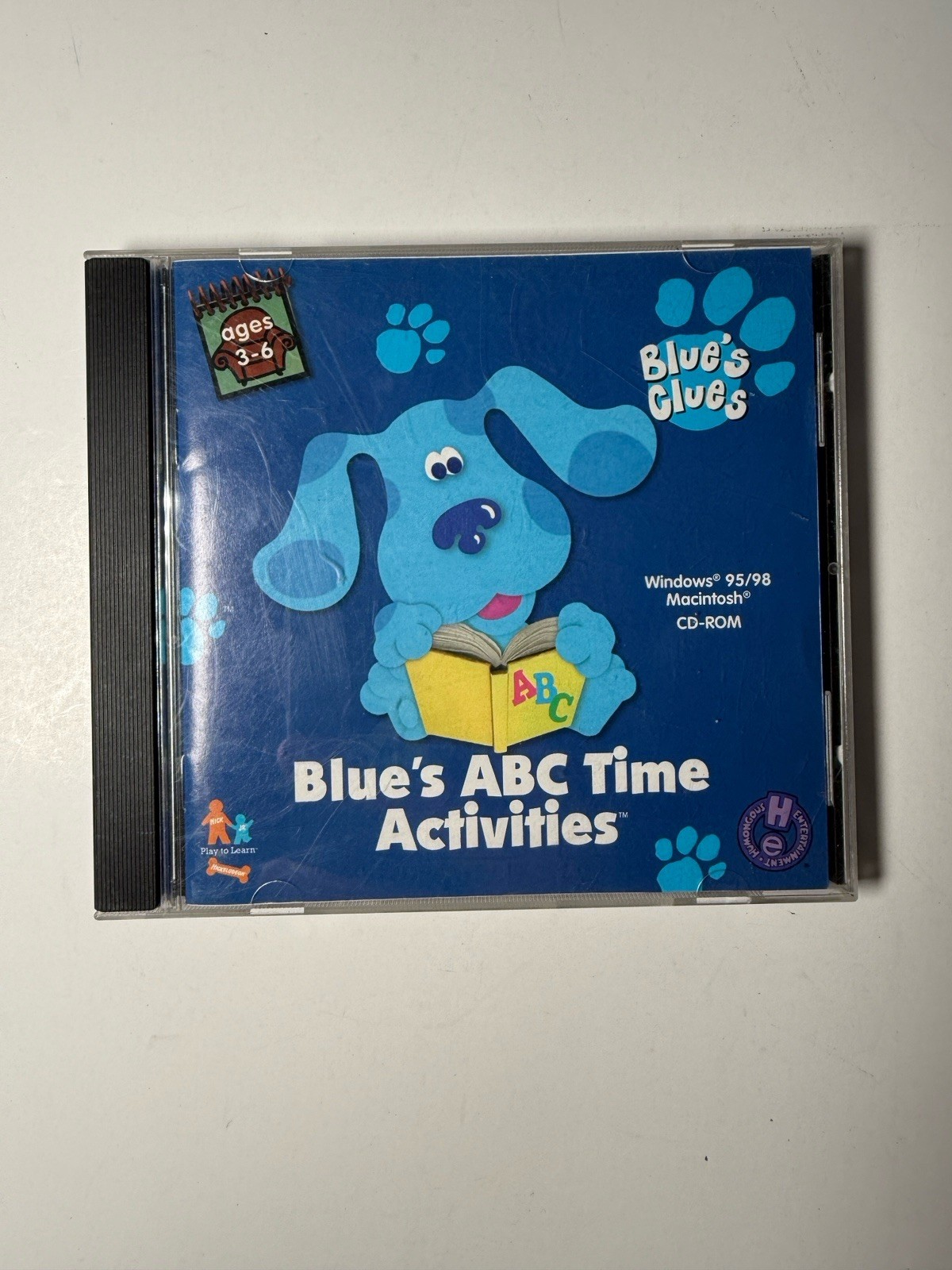 Vintage Blue's ABC Time Activities (PC) Blue's Clues CD-ROM Game Windows/Mac