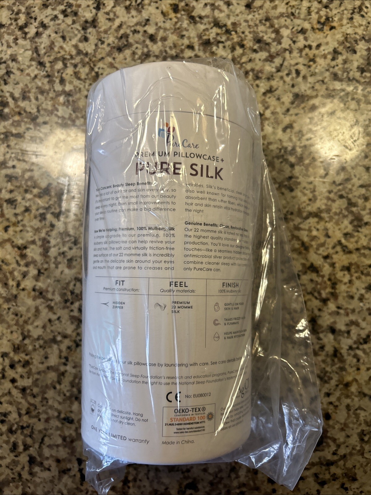 New Purecare Pure Silk Luxury Single Pillowcase