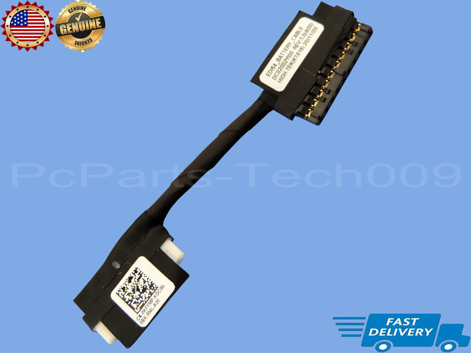 Genuine EDI54 For Dell Vostro 3501 3500 Battery Connector Cable HFYMP 0HFYMP