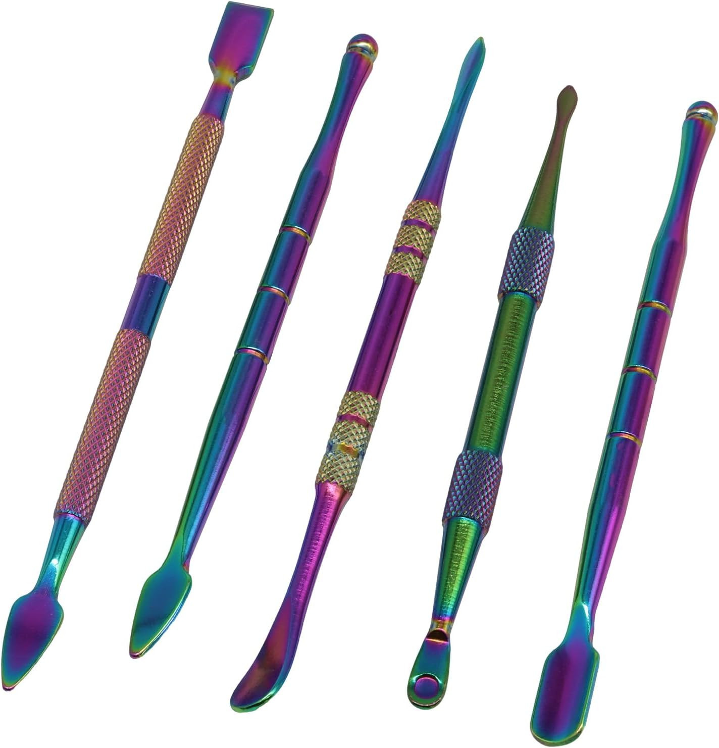 5 Pack Wax Carving Tools, Rainbow | Stainless Steel, Double-Ended