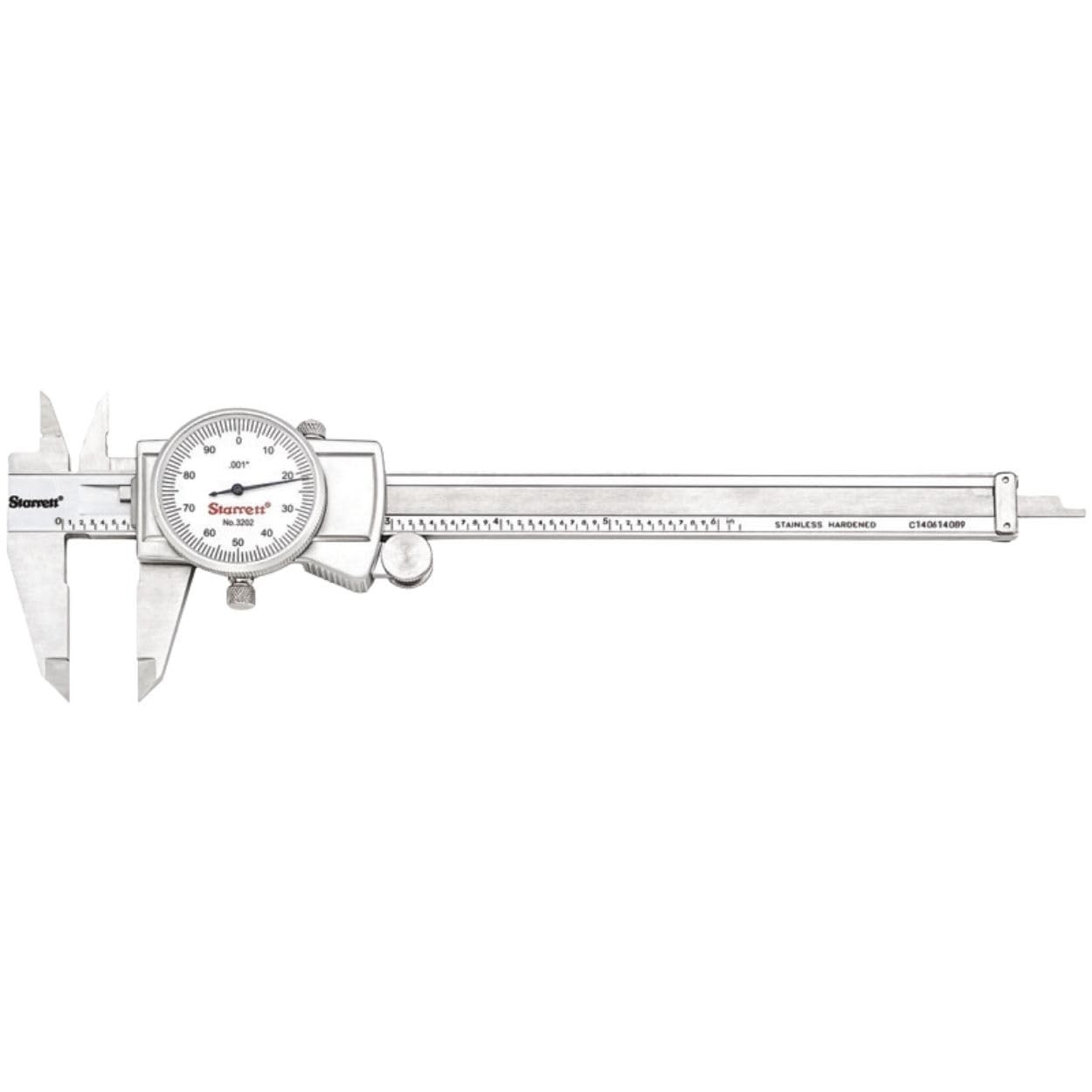 Precision Dial Caliper 0-6" | Adjustable Bezel, .001" Grad