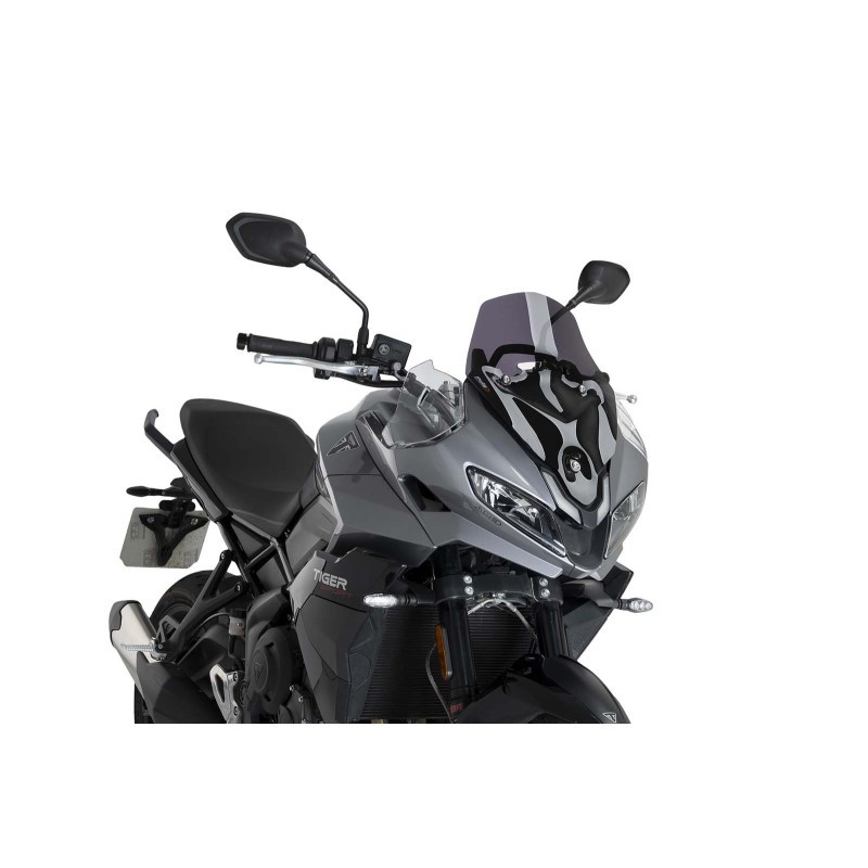 PUIG SPORT WINDSCREEN FIT ON TRIUMPH TIGER 800 SPORT 2025 DARK SMOKE