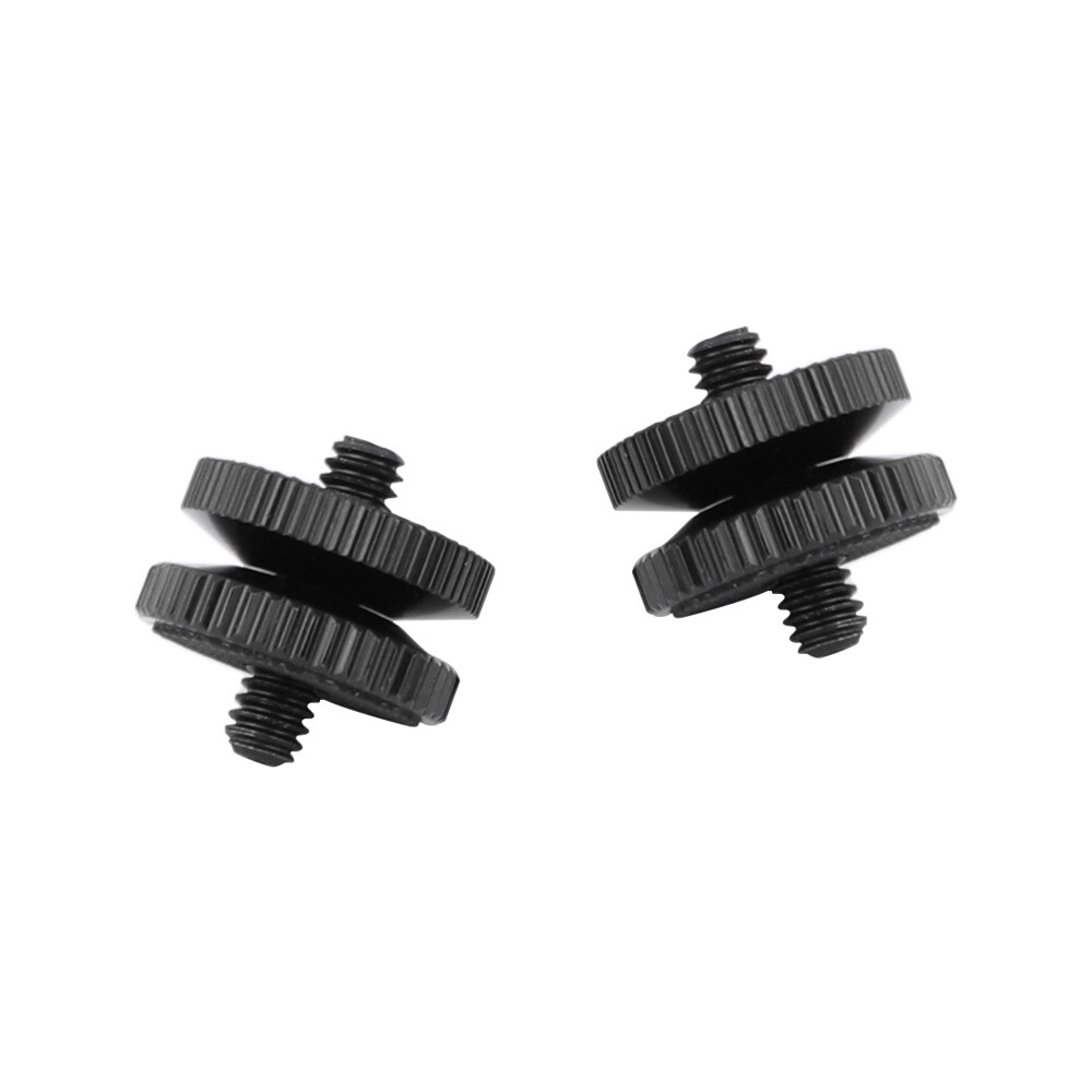 CAMVATE 2 Pack 1/4"-20 Male Thread Screw Double End For Camera Accessories
