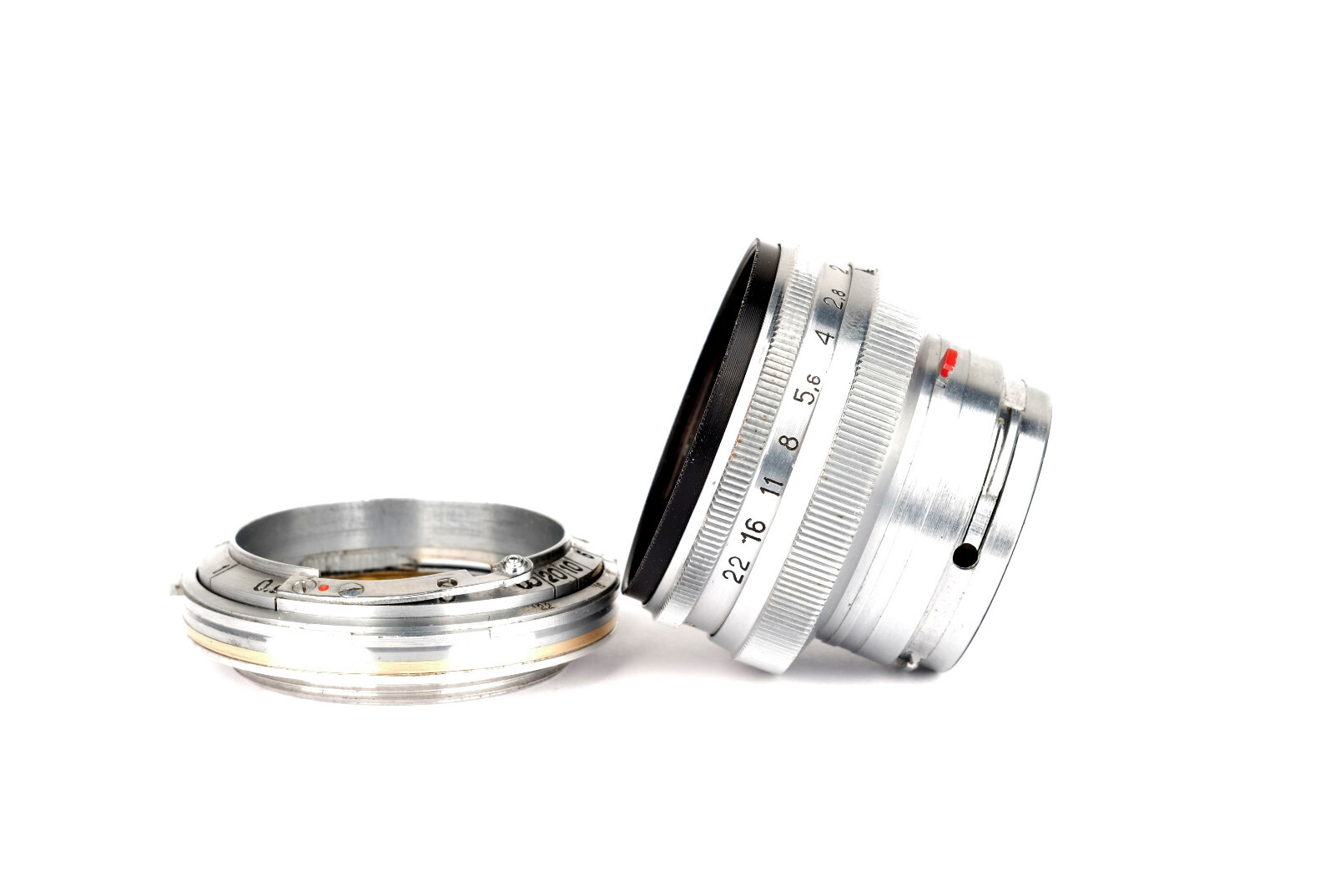 Contax RF Nikon-S Rangefinder- LTM L39 adapter with focusing part GIFT:Jupiter8m
