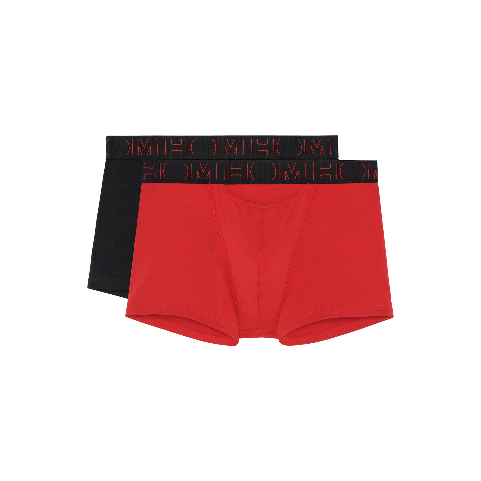 HOM 2 Pack Men's Boxer Pant Trunks Boxerline 2 Size M to XL Red / Black NEW