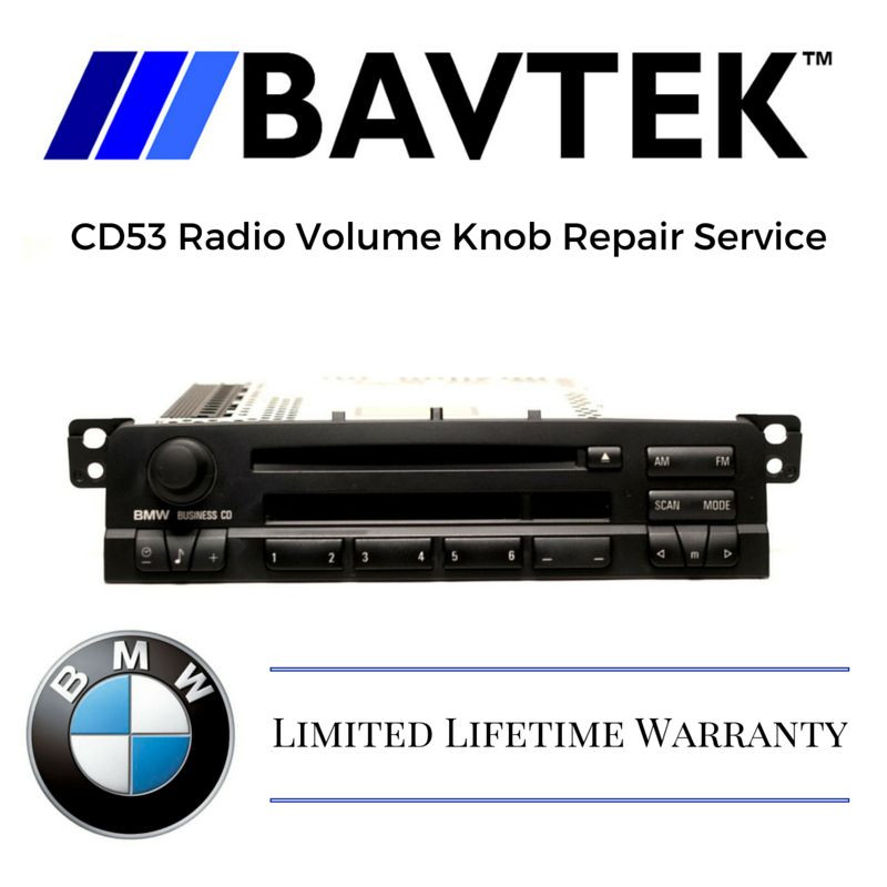 BMW E46 CD53 BUSINESS CD PLAYER RADIO VOLUME KNOB CONTROL BUTTON REPAIR SERVICE