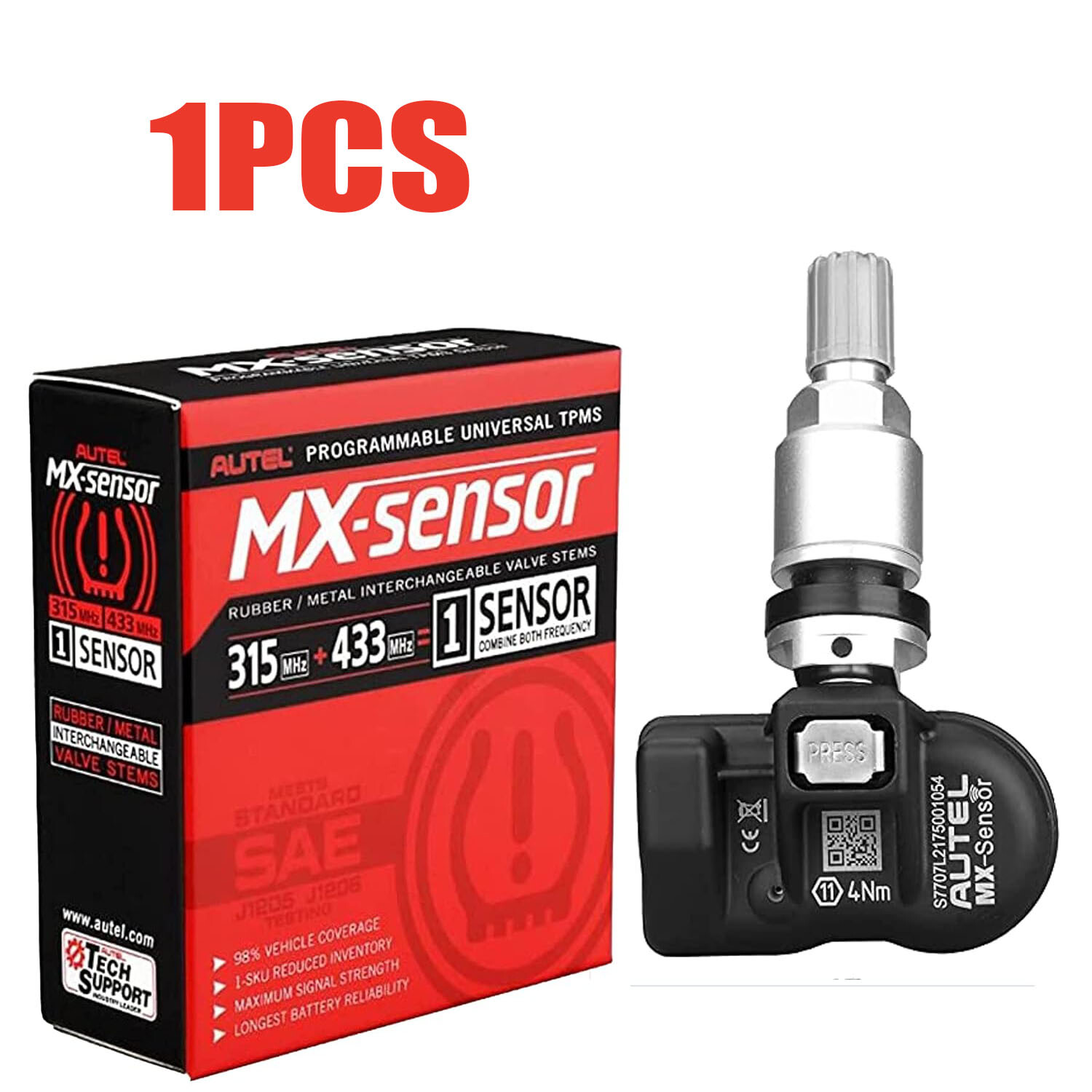 New Autel TPMS Sensor MX-Sensor 315MHz + 433MHz Programmable Sensor Tyre Tools