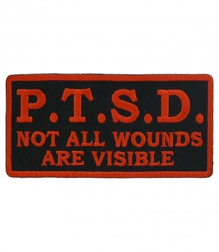 P.T.S.D. Veteran Patch, Military Veteran Patches.