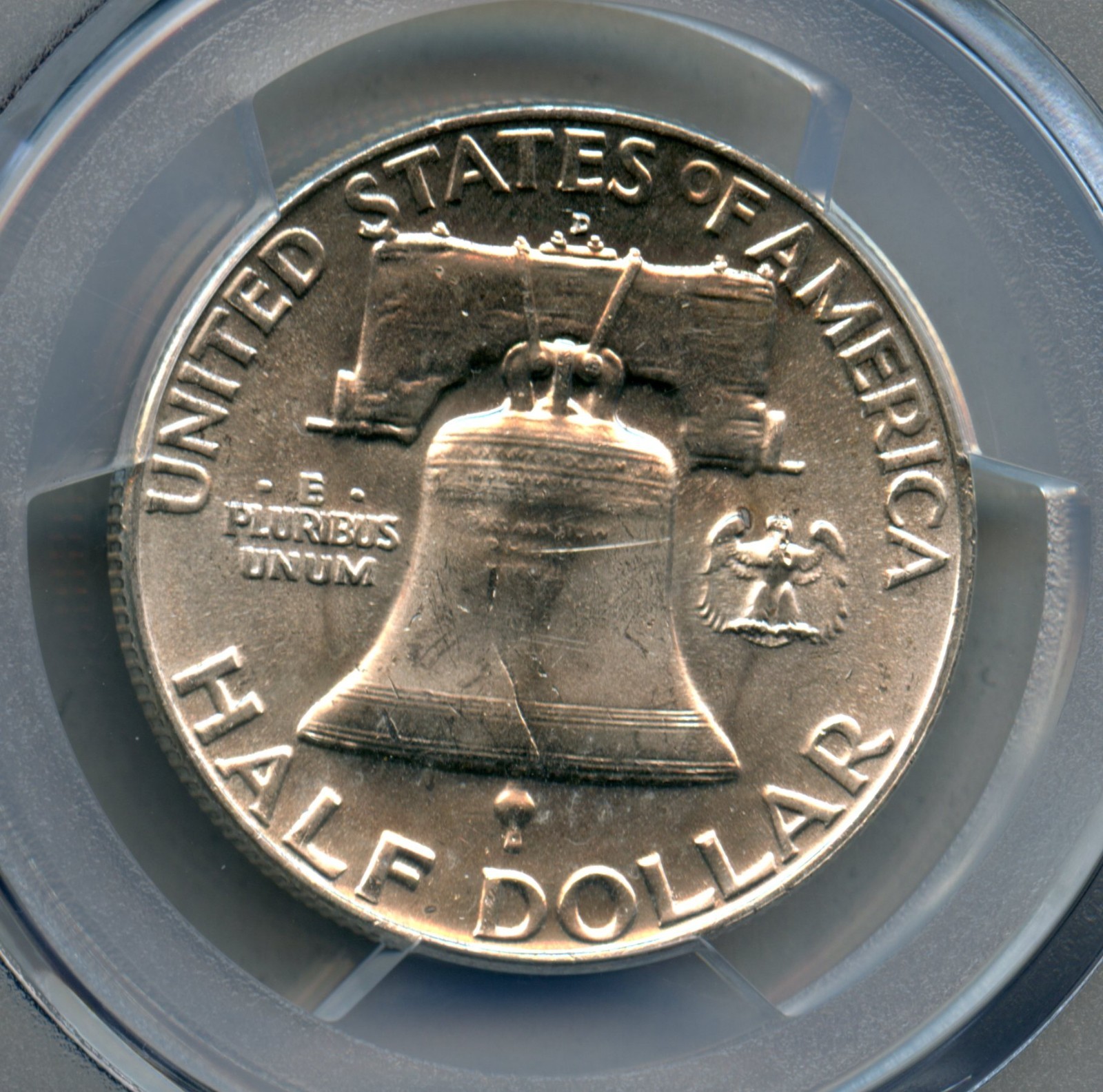 1957 D Franklin Silver Half Dollar PCGS MS 64
