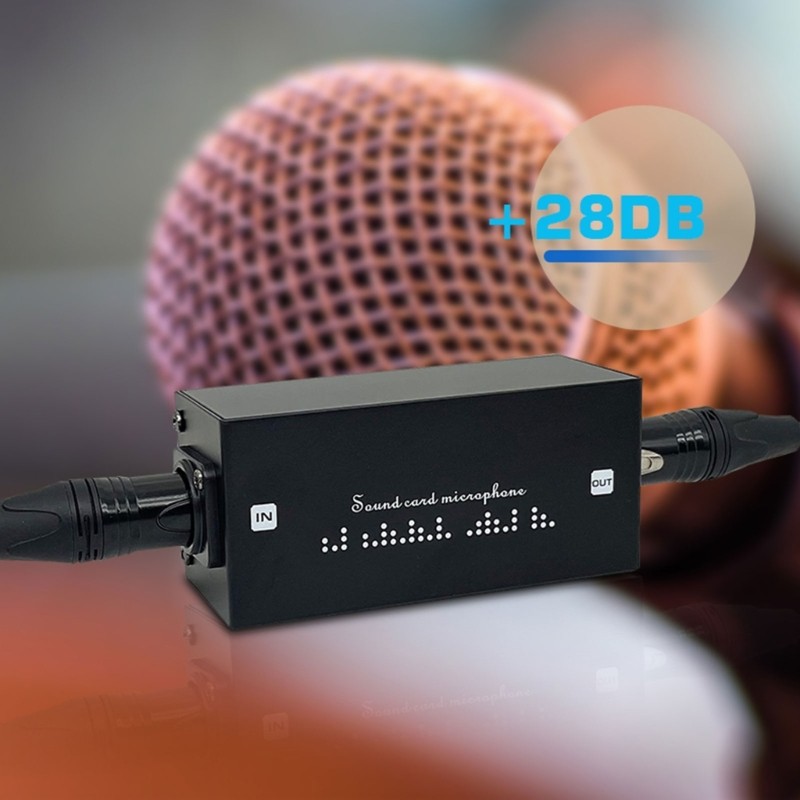 Broadcasting Voice Preamplifier Clean Dynamic Mic Preamplifier Device