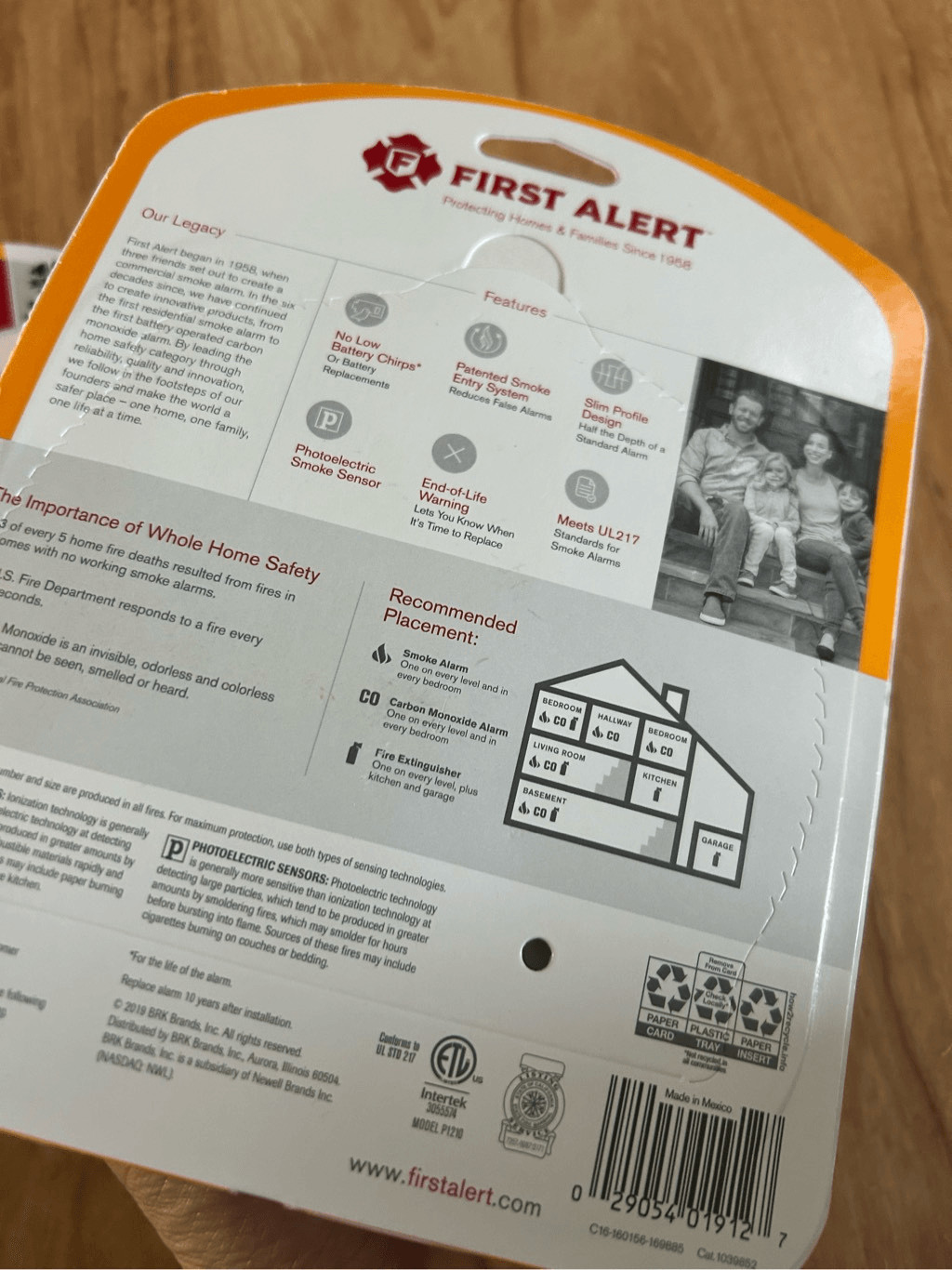First Alert Smoke Detector smoke alarm two