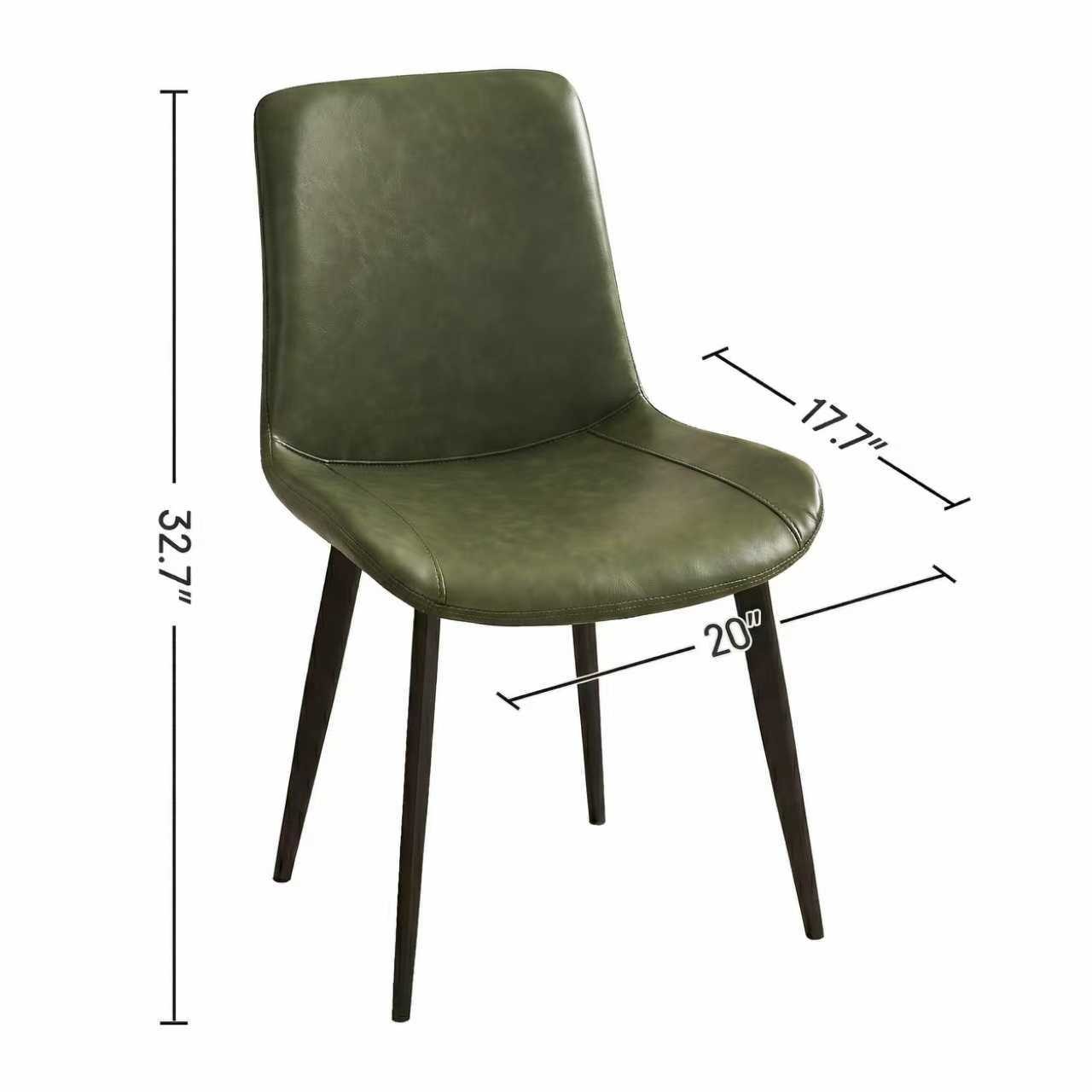 Dining Chairs 2PCS, Modern Kitchen & Dining Room Chairs, Upholstered Faux Leat
