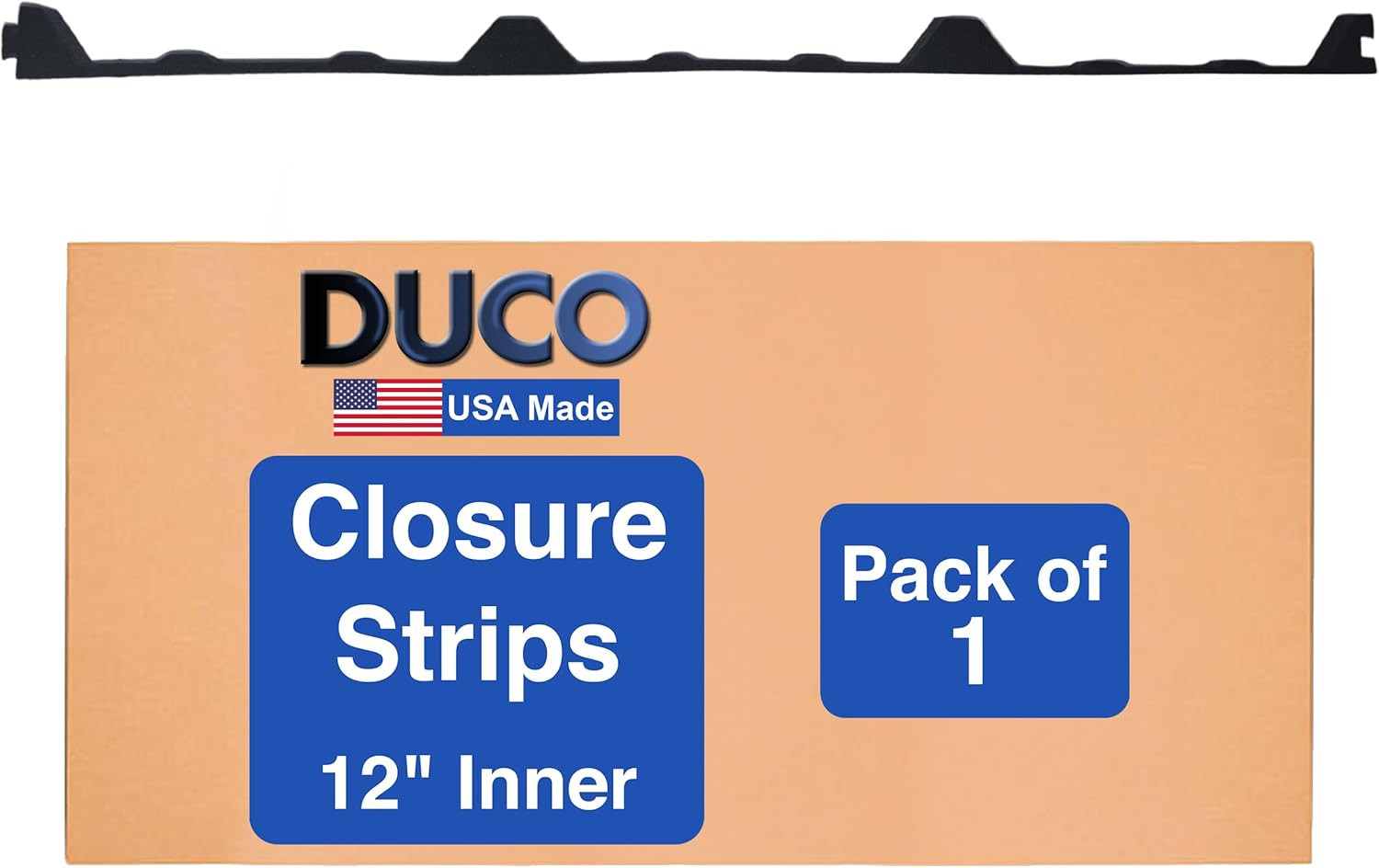 Duco Usa-Made 12" R Panel Profile Metal Roof Foam Closure Strip - 1 Pack of 3Ft