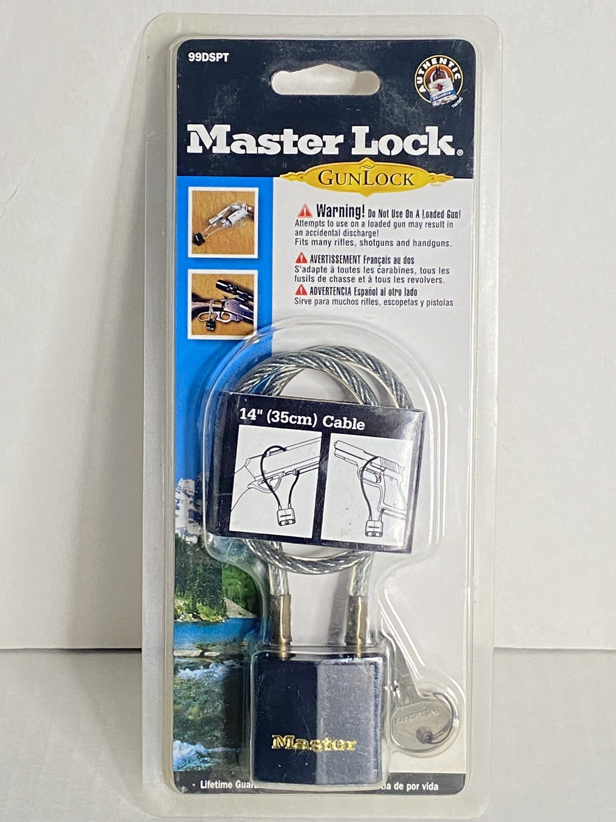 New Master Lock Cable Gun Lock - Rifle, Pistol, Shotgun - NRA