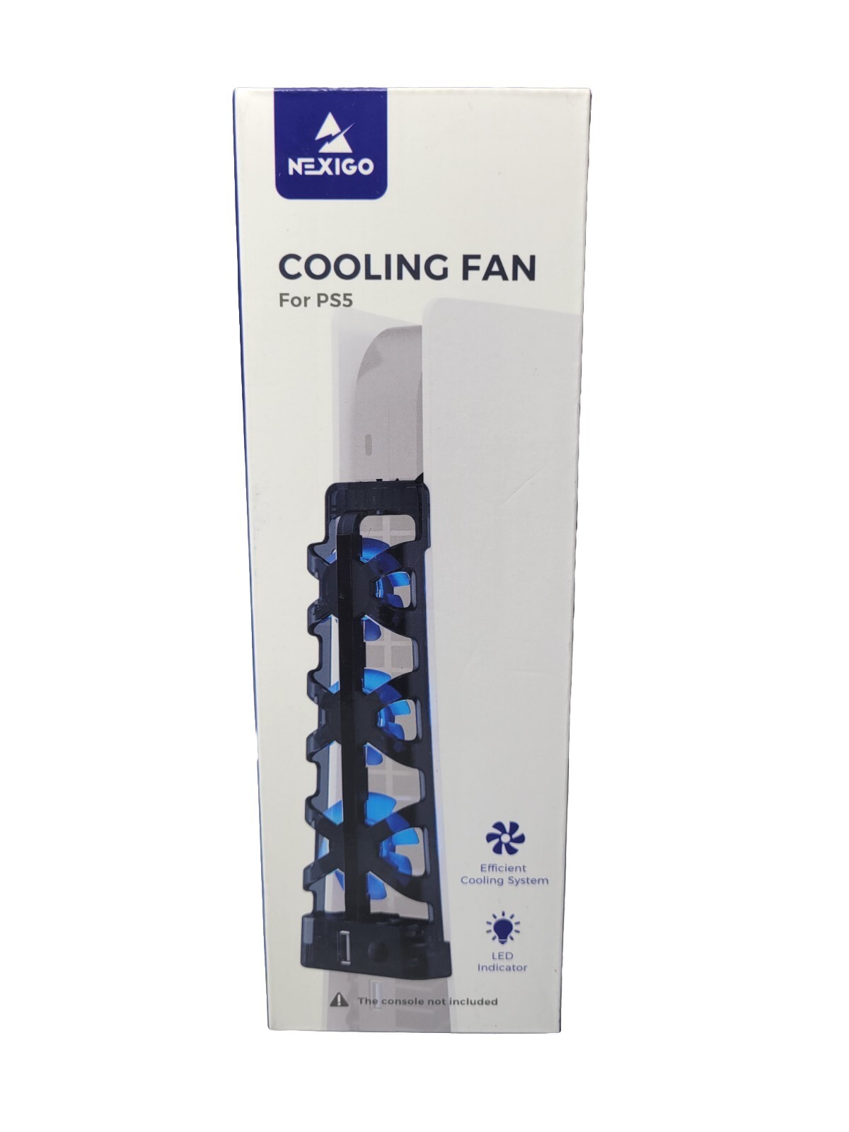 NexiGo PS5 Accessories Cooling Fan [Auto On/Off] with LED Light, for Both Dis...