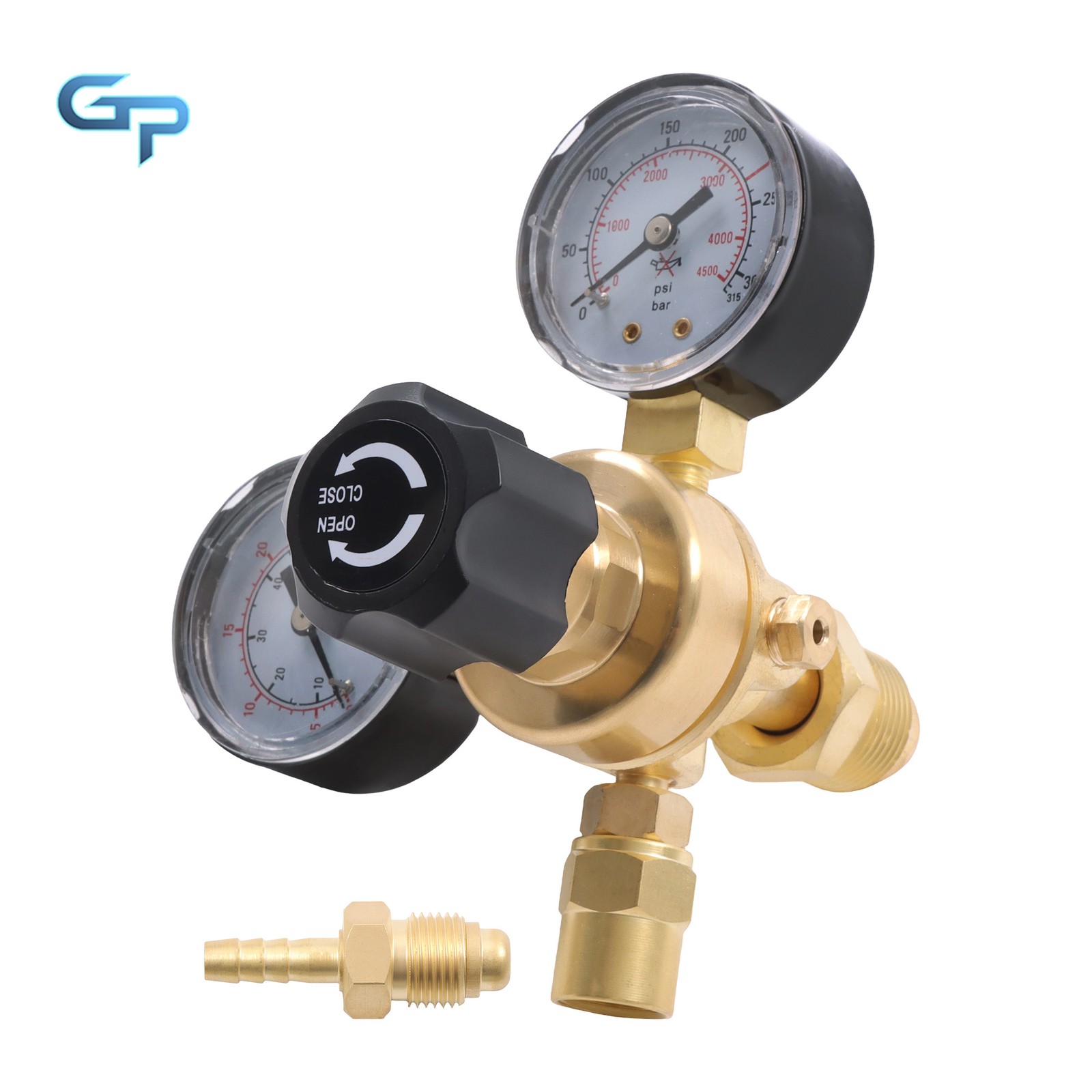 Heavy Duty CGA580 Argon CO2 Regulator Flow Meter for MIG TIG Welding Gas