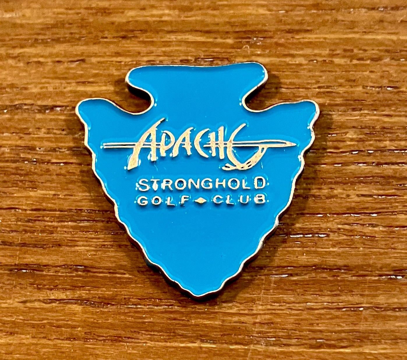 Apache Stronghold Golf Club (Arizona) Flat Metal Logo Golf Ball Marker *CLOSED*