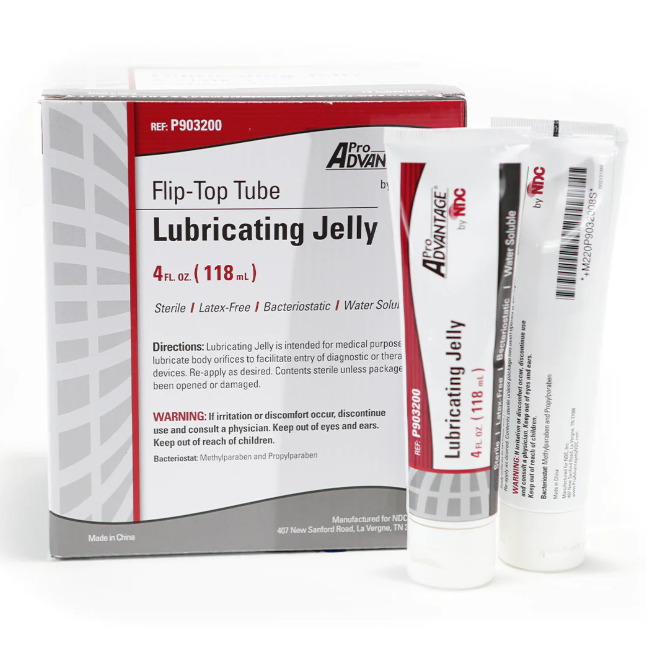 Pro Advantage Lubricating Jelly, 4 oz Flip-Top Tubes - Case of 72 Tubes