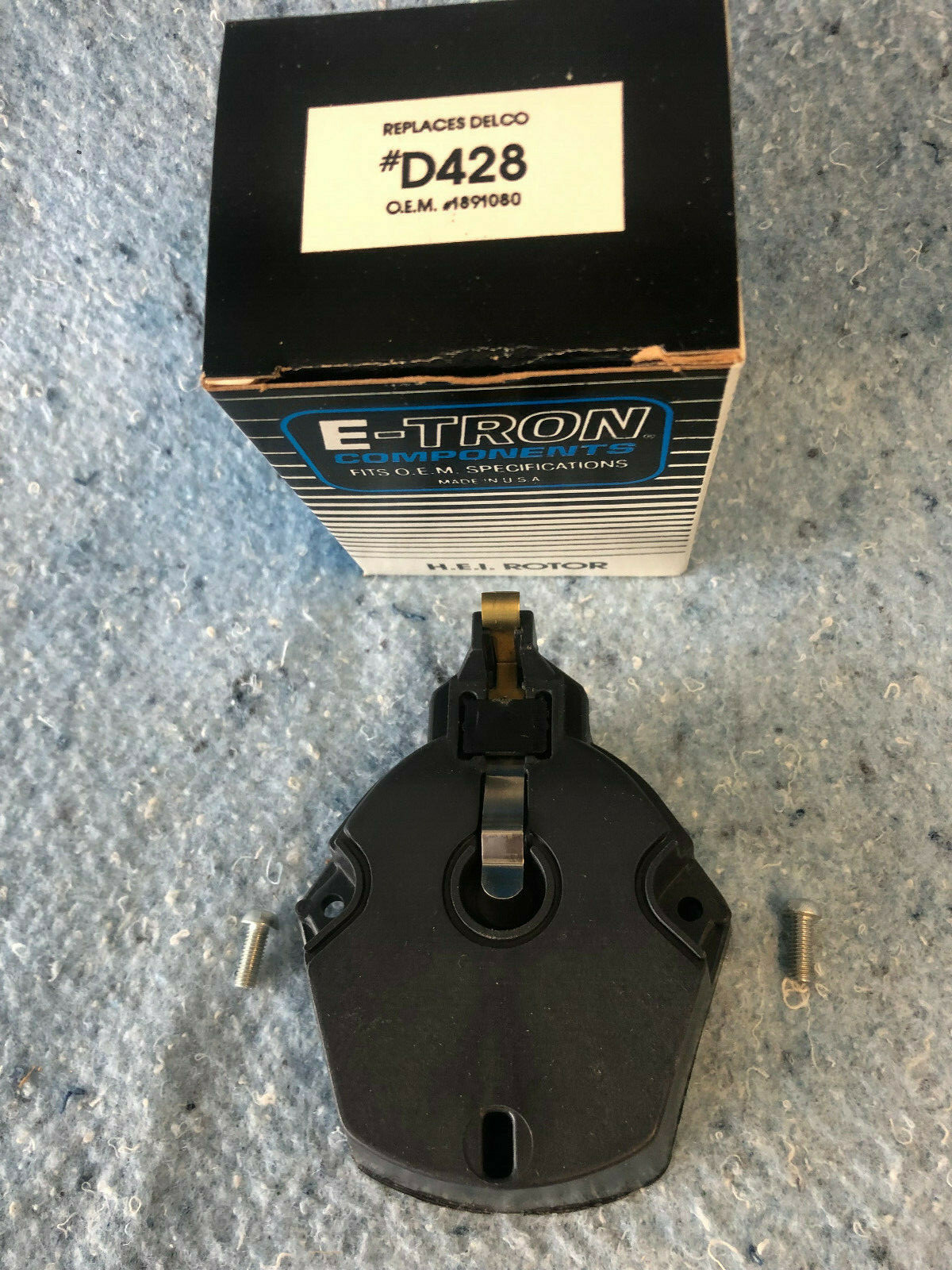 E-Tron ROTOR D428 GM 8 CYLINDER BLACK H. E. I. Rotor DELCO OEM Replacement Part