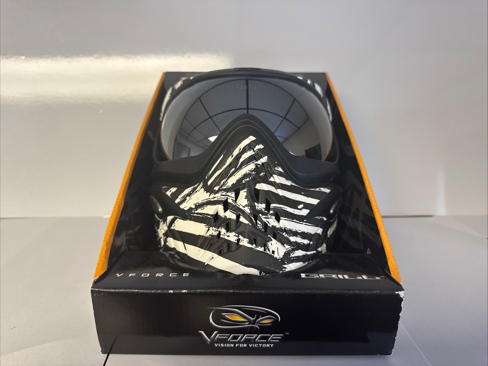 NEW V-Force Grill Thermal Anti-Fog Paintball Mask Goggle - Zebra