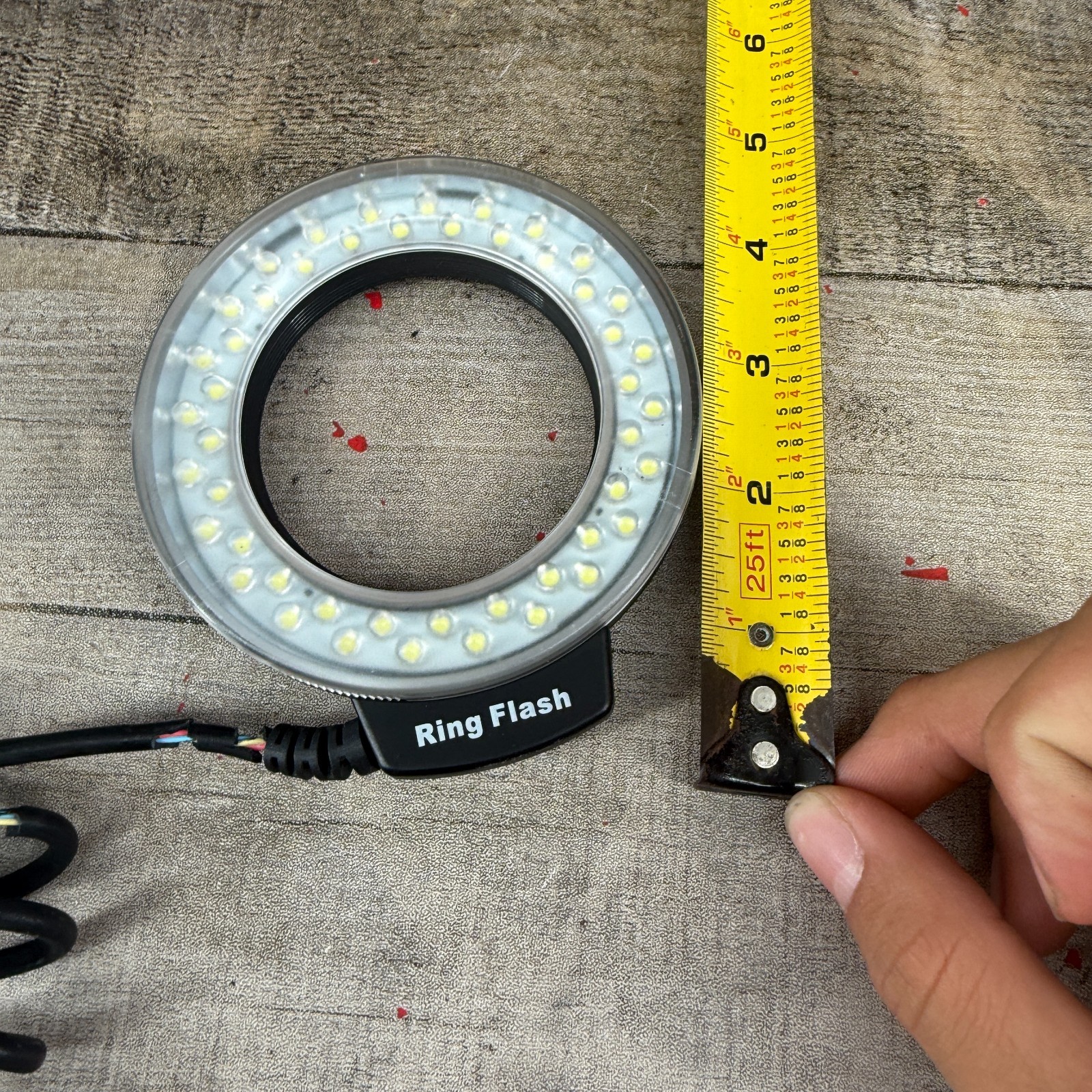 Macro LED Ring Flash Photographic Tool Works