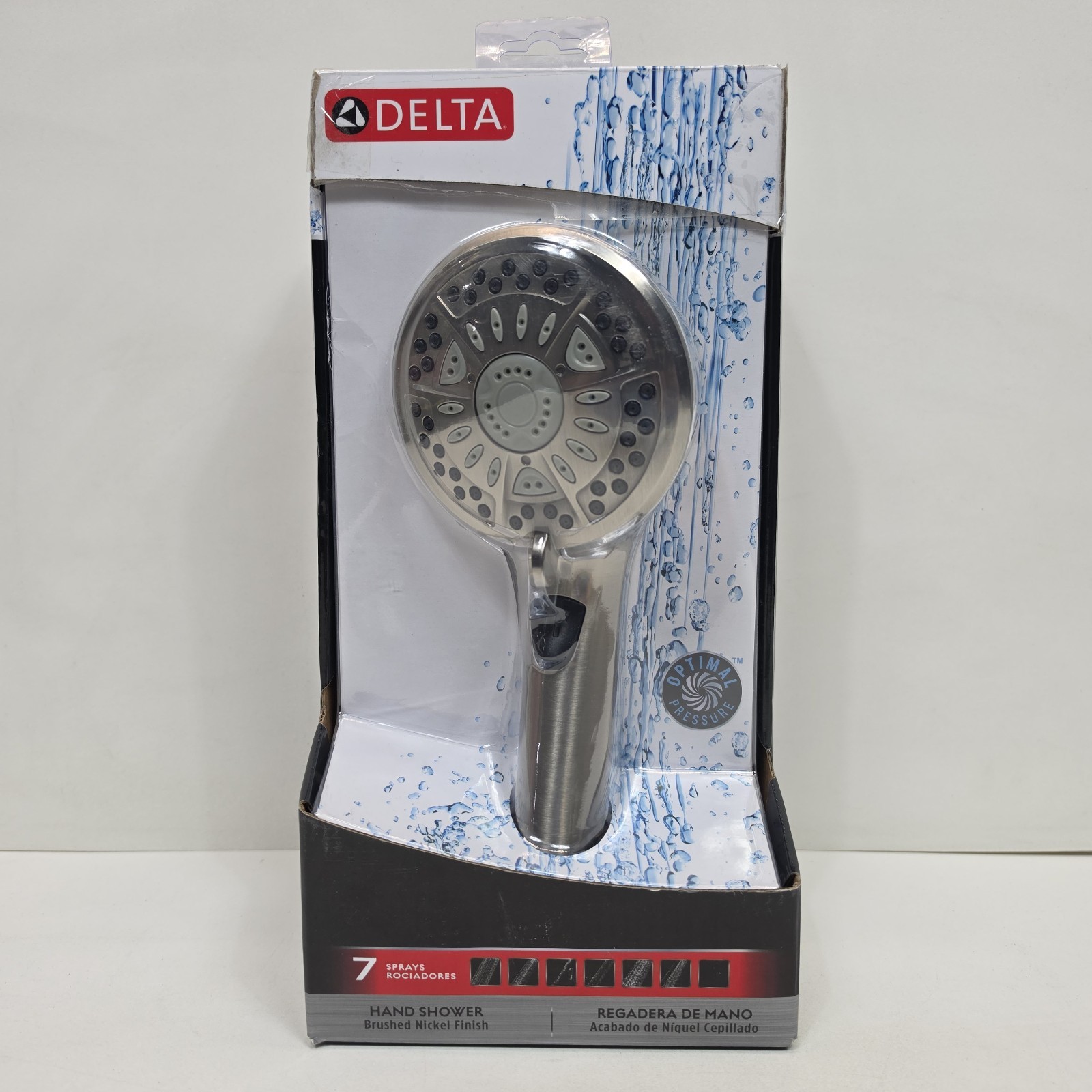 Delta 7 Spray Handheld Shower Head in SpotShield Brushed Nickel, 75601SN