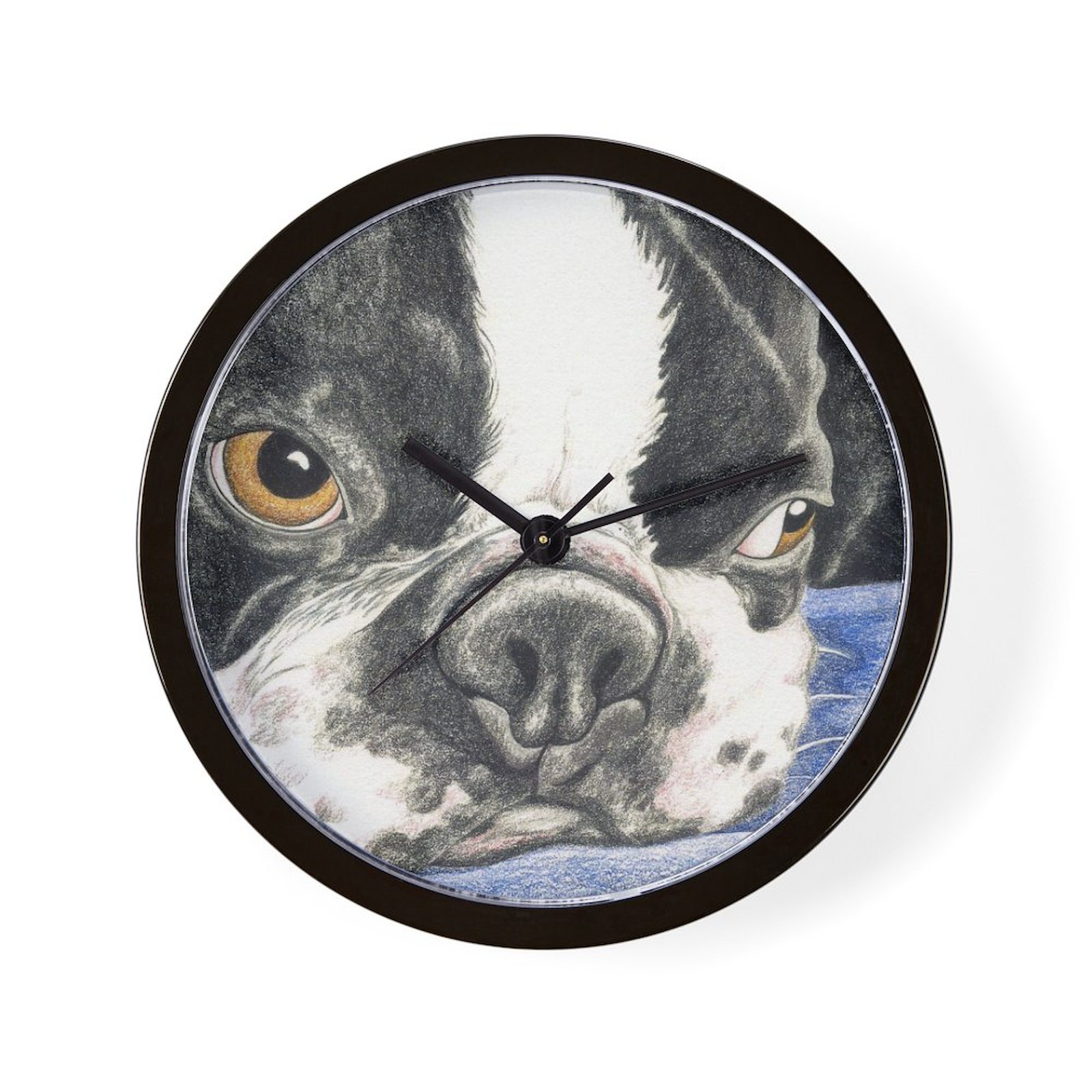 CafePress Boston Terrier 10" Wall Clock (1455000836)