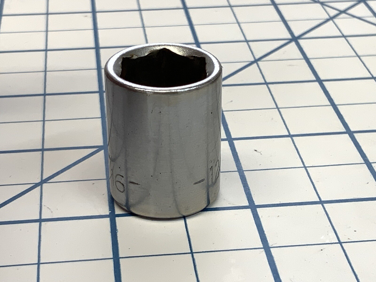STANLEY Challenger 3/8 drive 6pt Socket, model 1218H, size 9/16in., USA