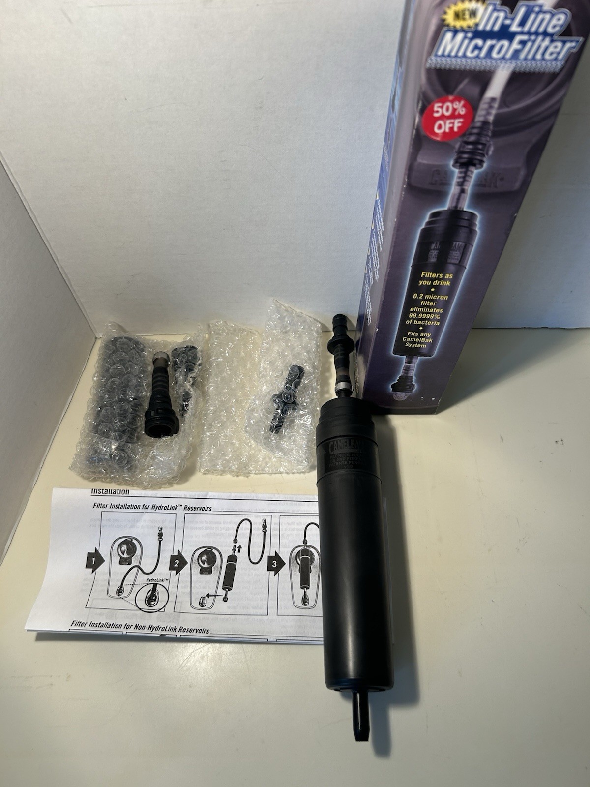 Orig. Camelbak HydroLink In-Line Microfilter Water filter New SKU #600846