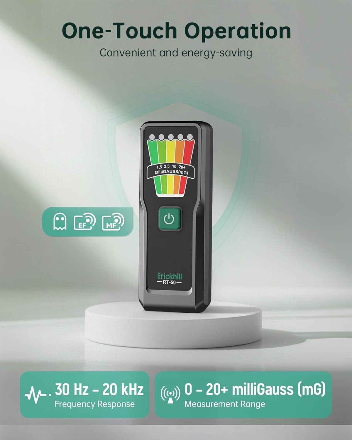 Lightweight EMF Detector with Wide Frequency Range - Perfect for Paranormal Use