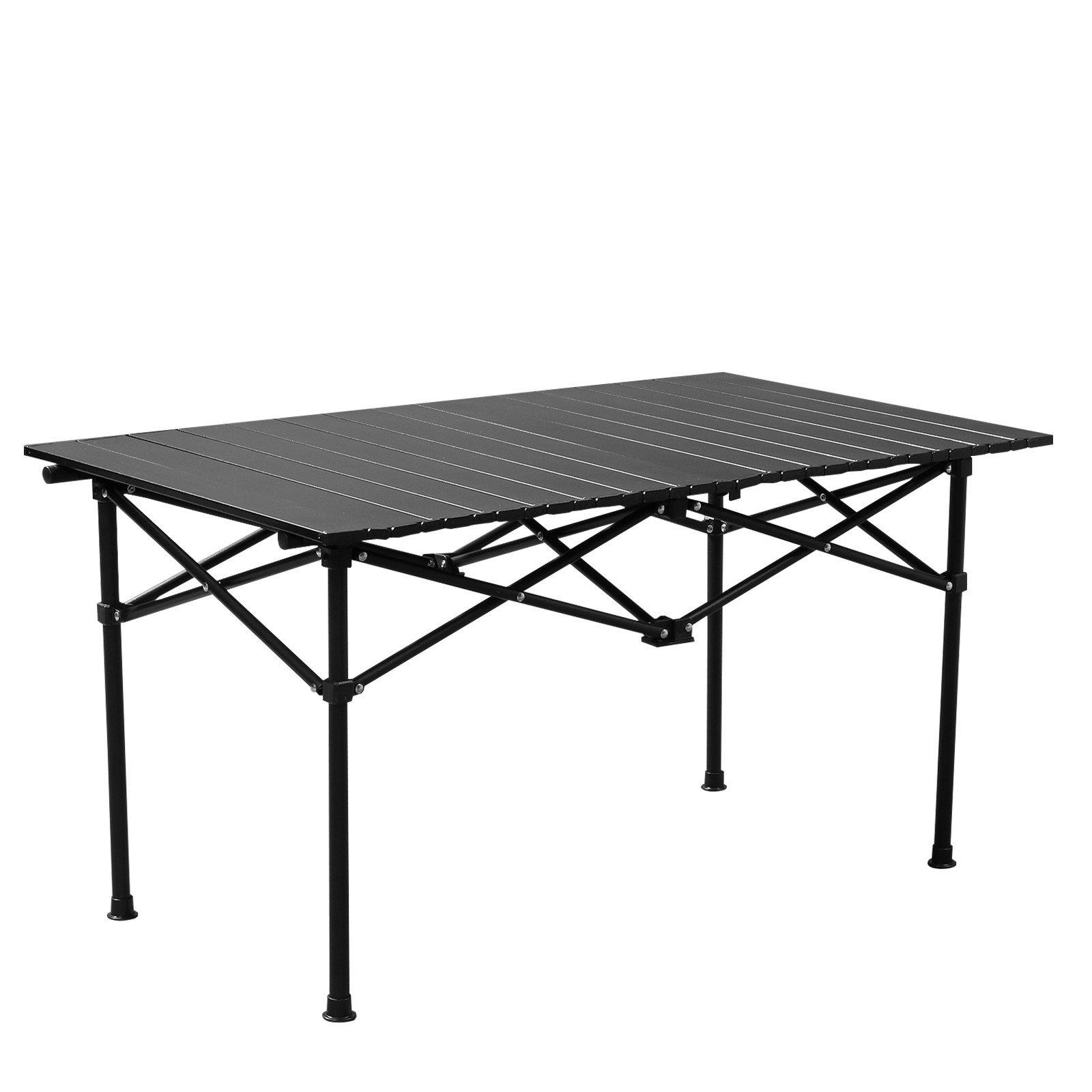 Portable Folding Camping Table,Table Outdoor Camp Table37x20 in, Black