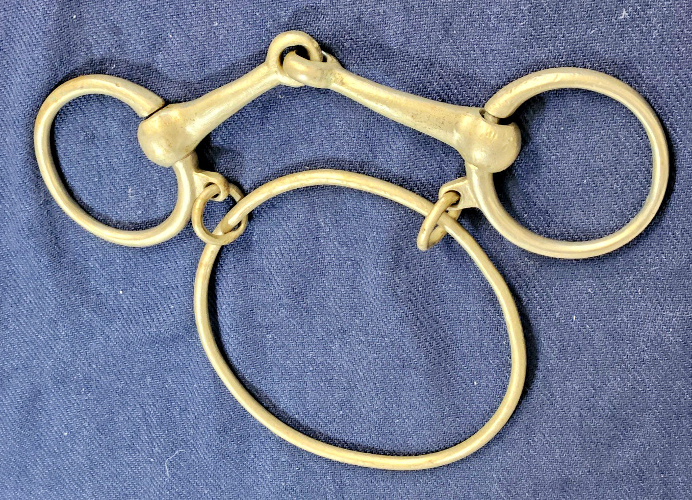 Dexter Ring 5" Bit Chifney Snaffle w/ 4.5" Ring Steel Horse Tack Bits