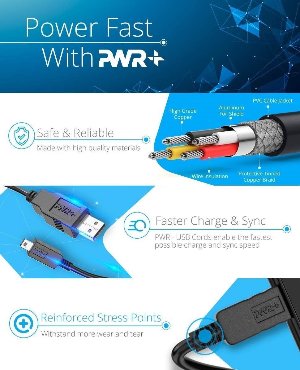 Versatile 6.5 Ft USB Cable for Wacom Tablets - Fast Data Transfer Certified Safe