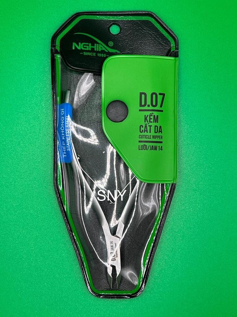Nghia D07 Jaw 14 Cuticle Nippers Stainless Steel Spring